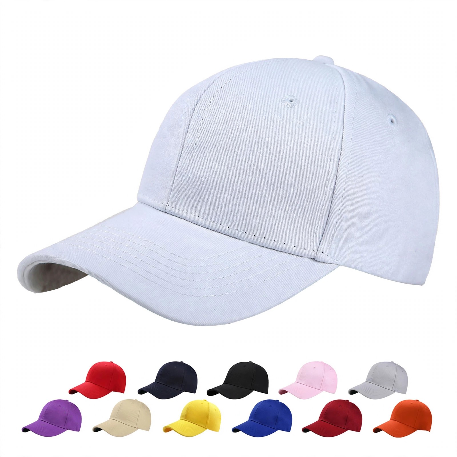 6-Panel Baseball Cap With Vent Eyelets