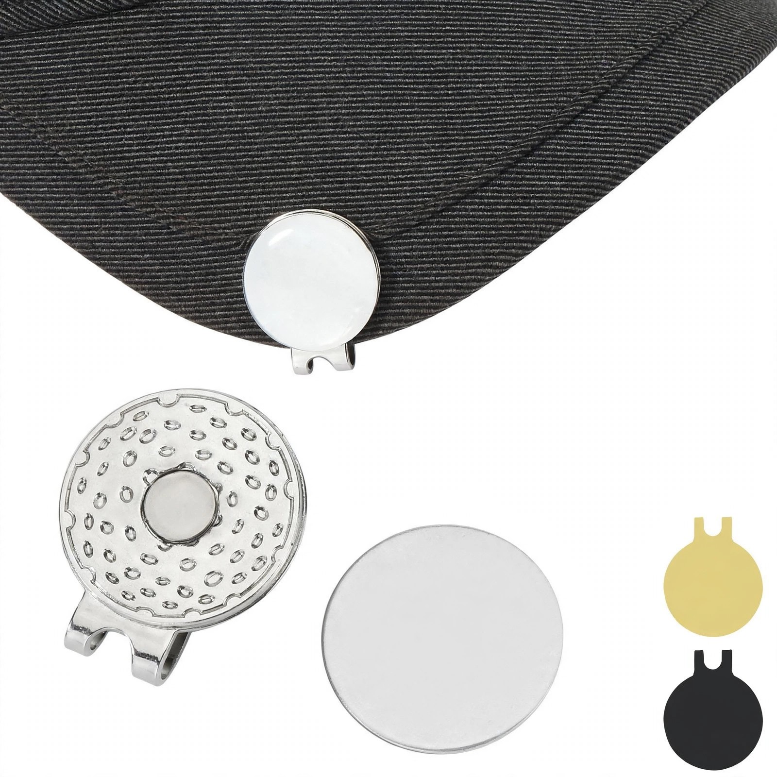 Magnetic Hat Clip With Golf Ball Marker