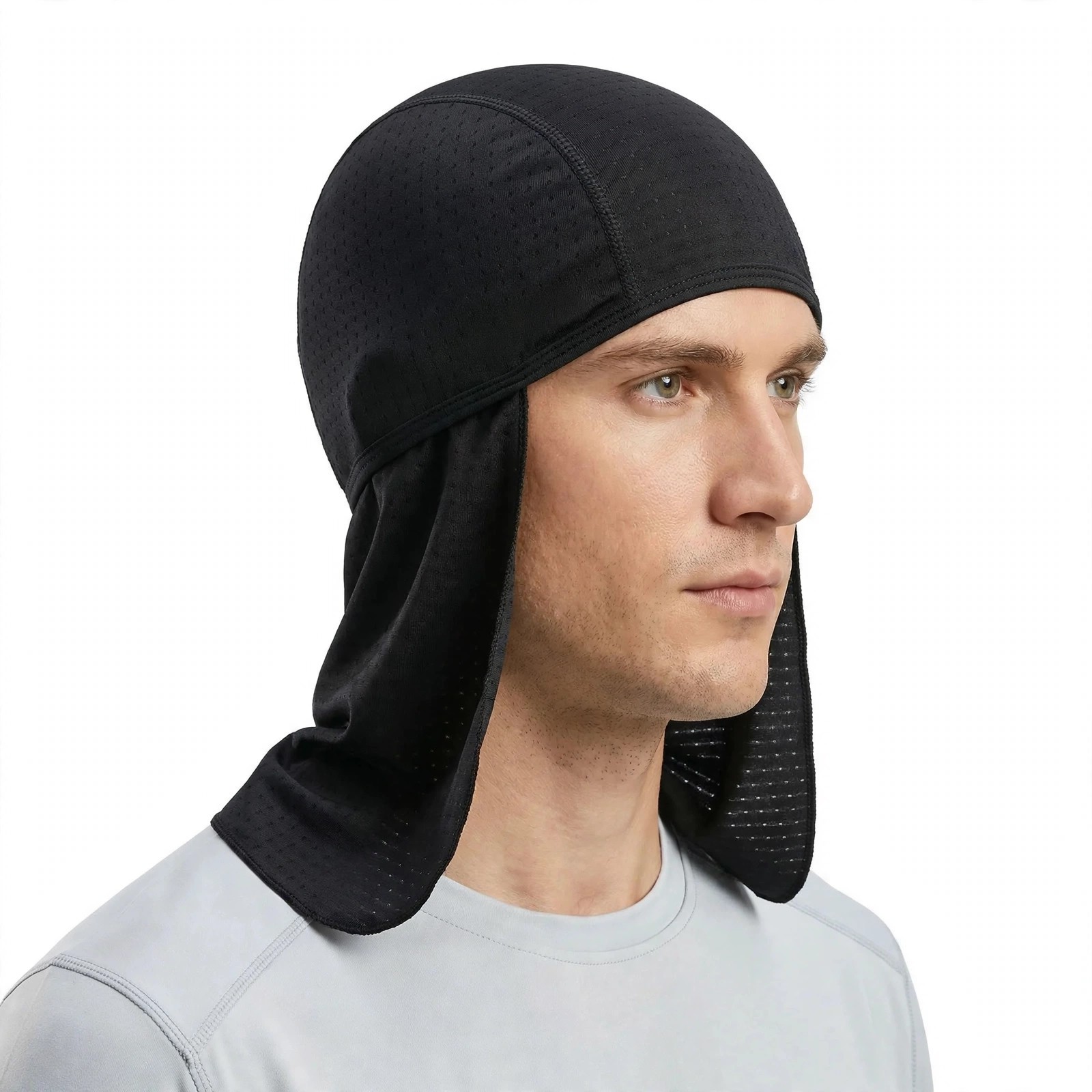 Quick-Dry Cooling Skull Cap With Neck Flap