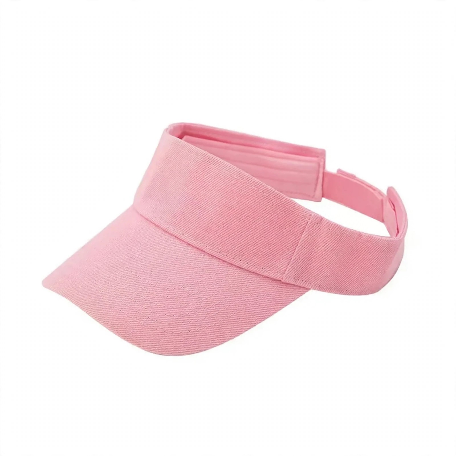 Cotton Sun Visor With Hook-and-Loop Strap