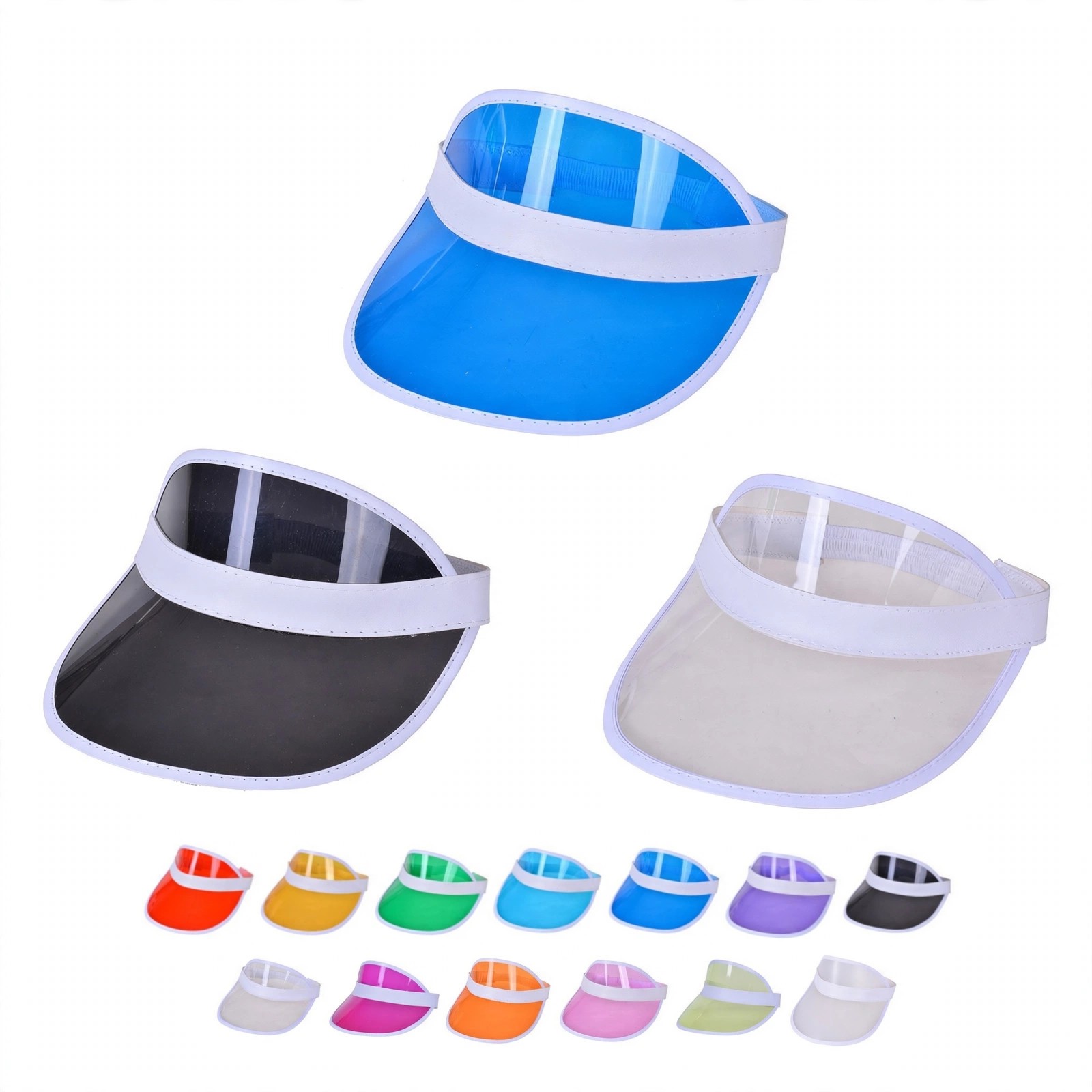Transparent Brim Open-Top Visor Cap