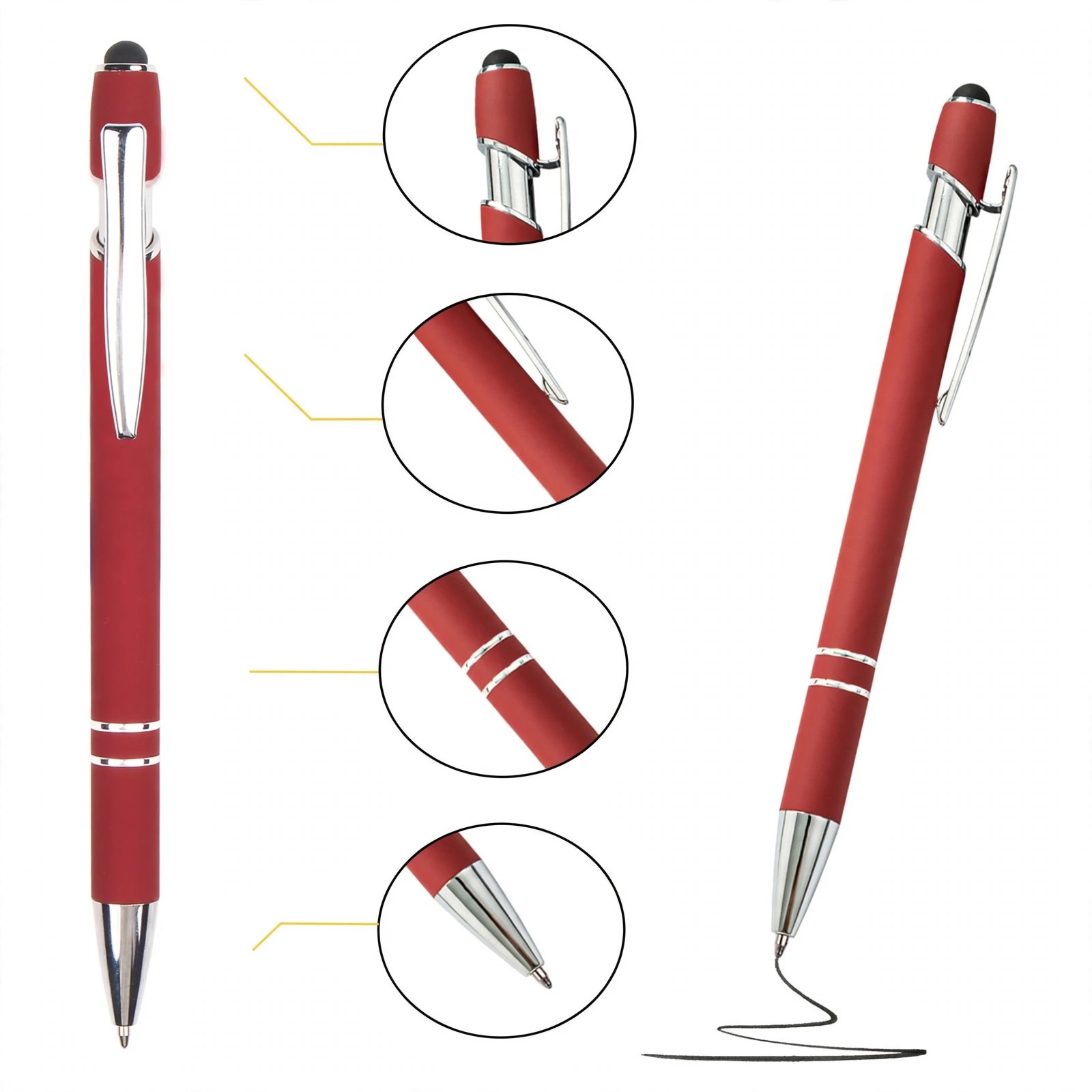 Aluminum Ballpoint Stylus Pen