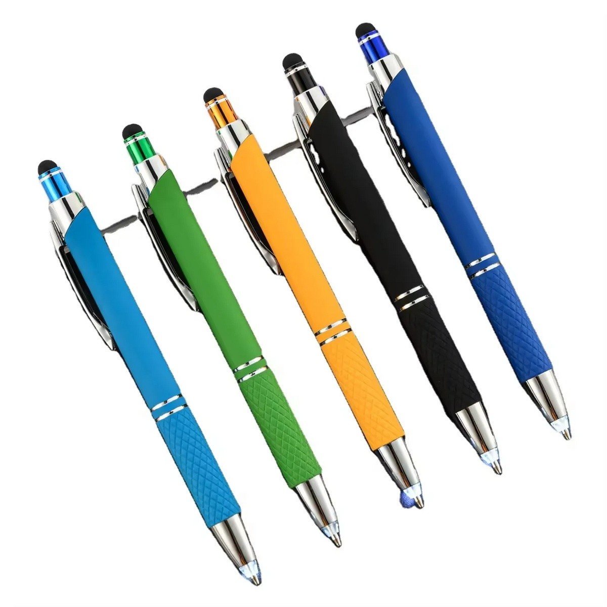 3-in-1 Aluminum Stylus Pen With LED Light