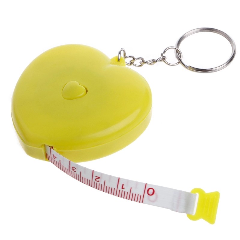 Heart-Shaped 59 In. Tape Measure Keychain