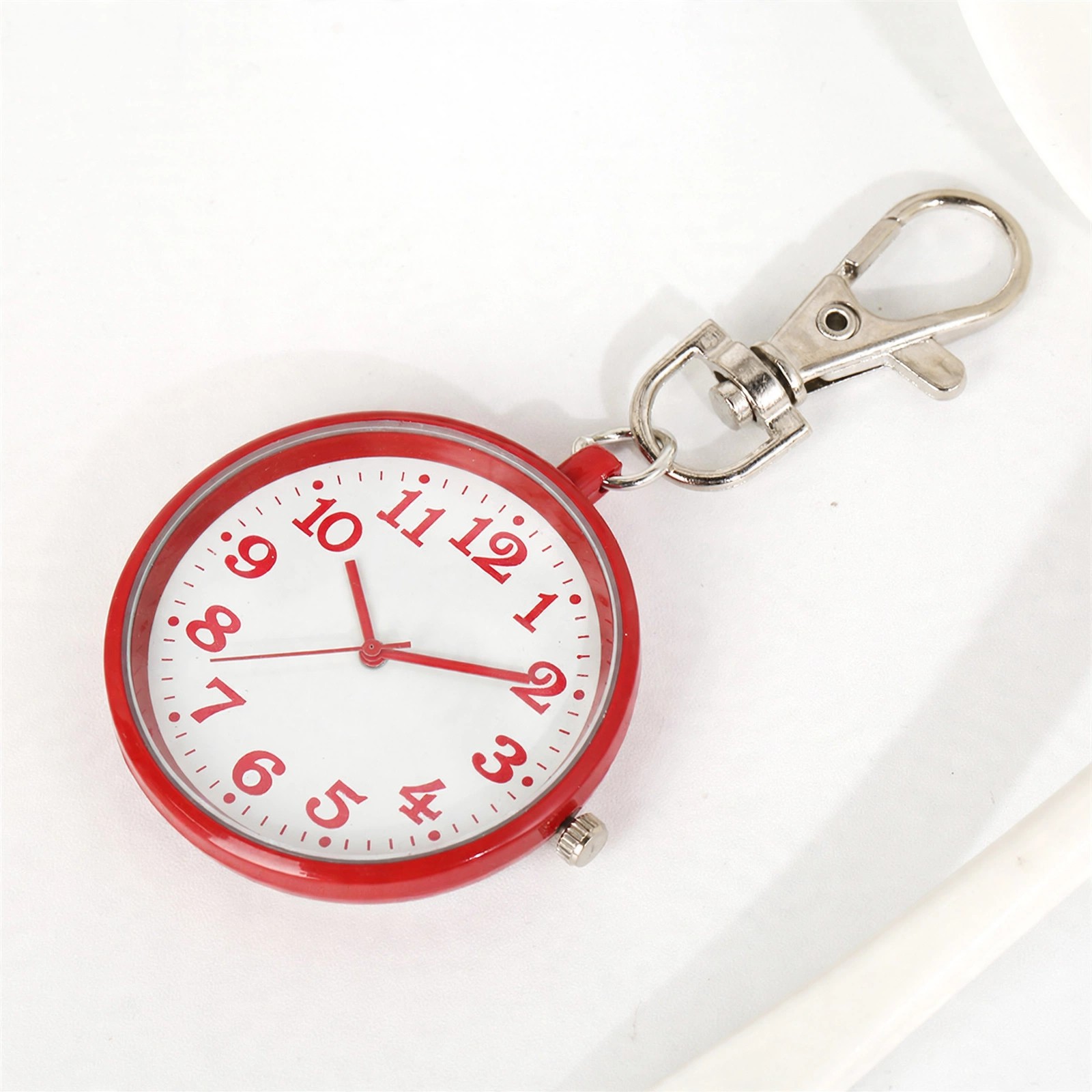 Glow-in-the-Dark Mini Pocket Watch Keychain