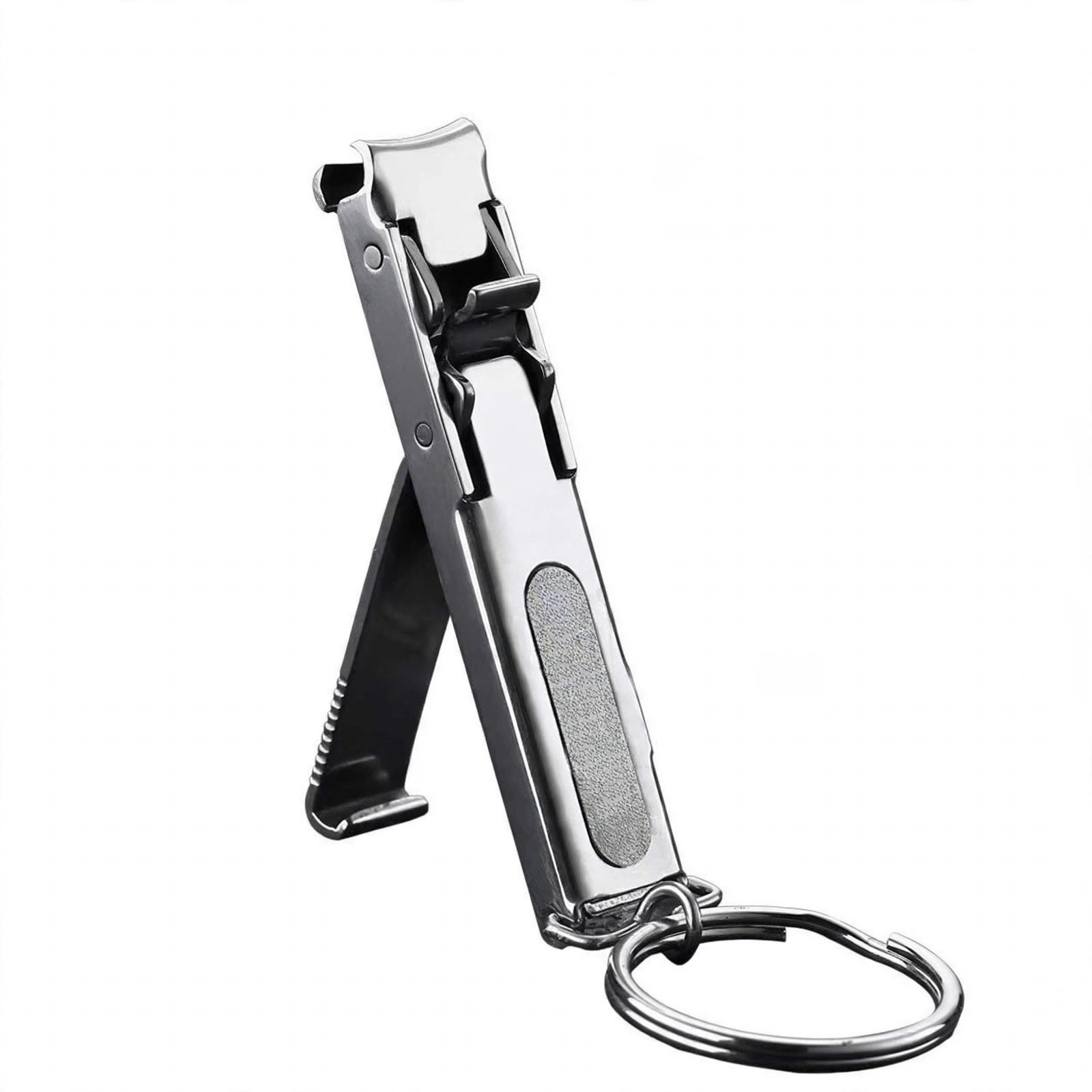 Ultra-Thin Folding Nail Clipper Keychain