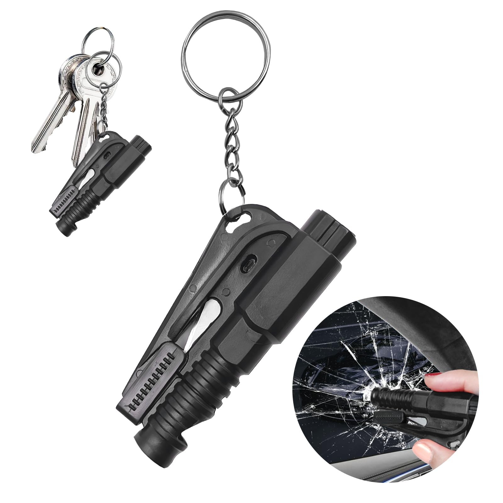 Keychain Car Escape Tool With Seatbelt Cutter