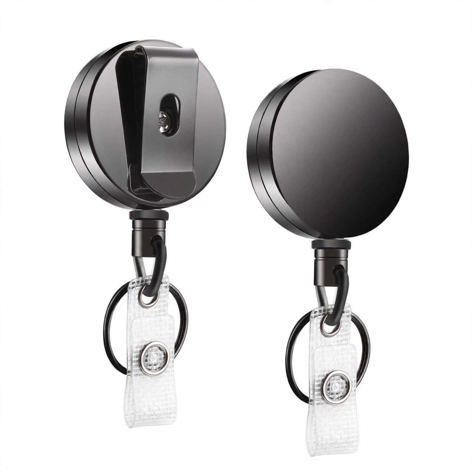 Plastic Retractable Keychain With Clip