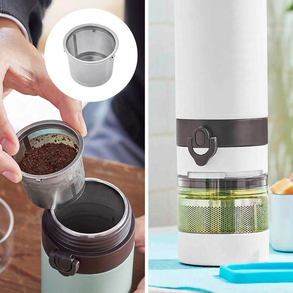 14 Oz. Insulated Coffee Mug With Built-In Filter