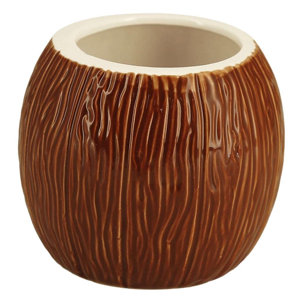 Coconut-Shaped Porcelain Mug