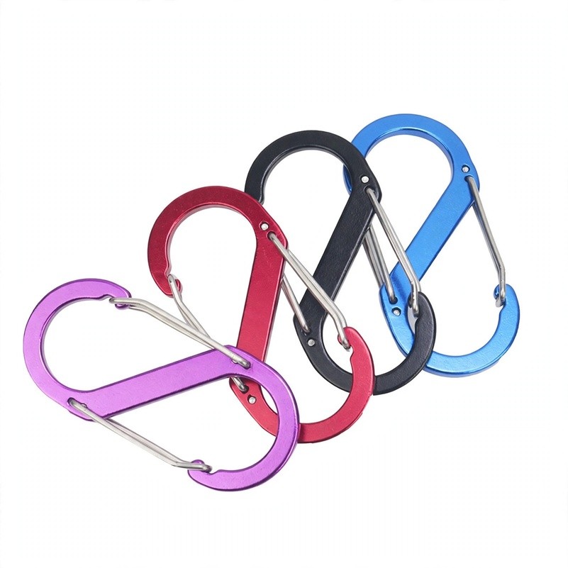 S-Shaped Aluminum Carabiner Clip