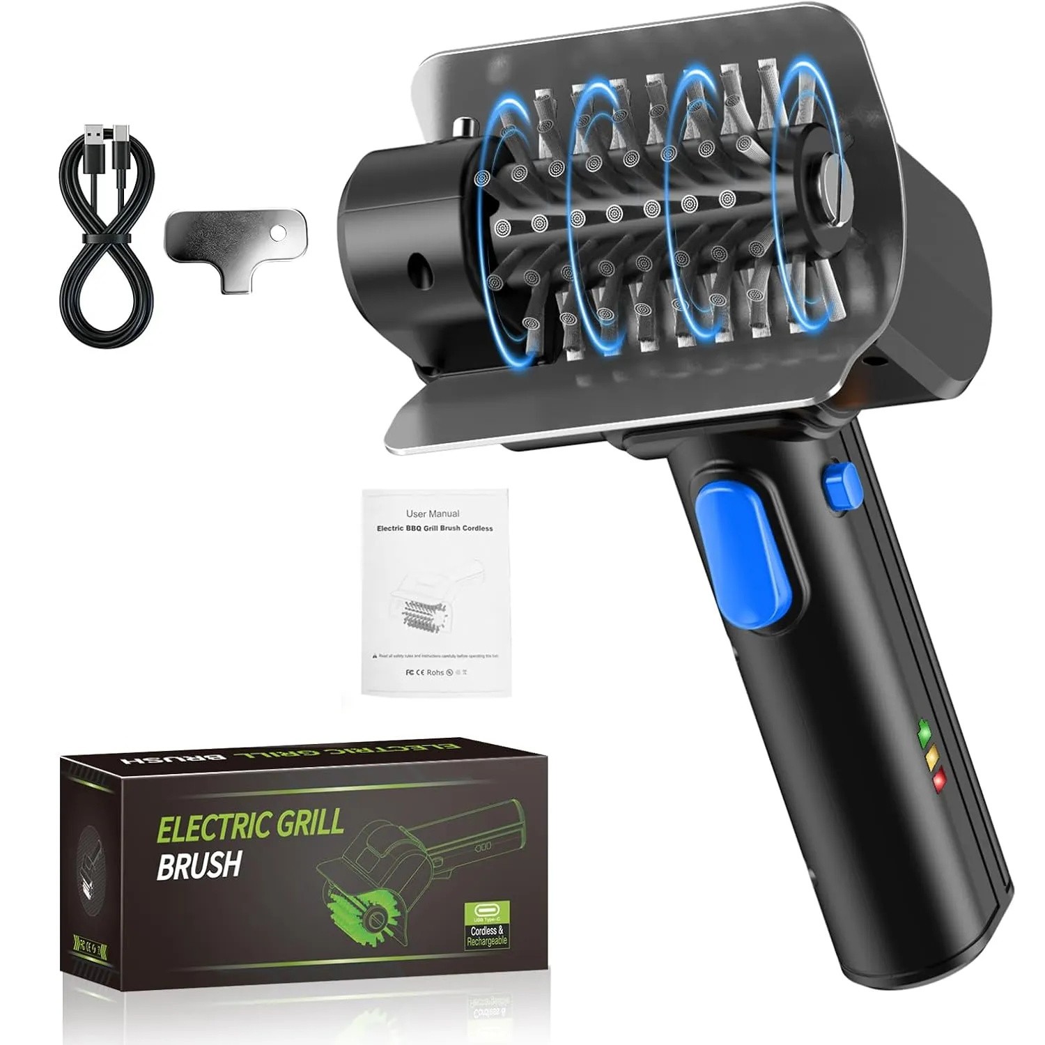 Cordless Electric Grill Cleaning Brush
