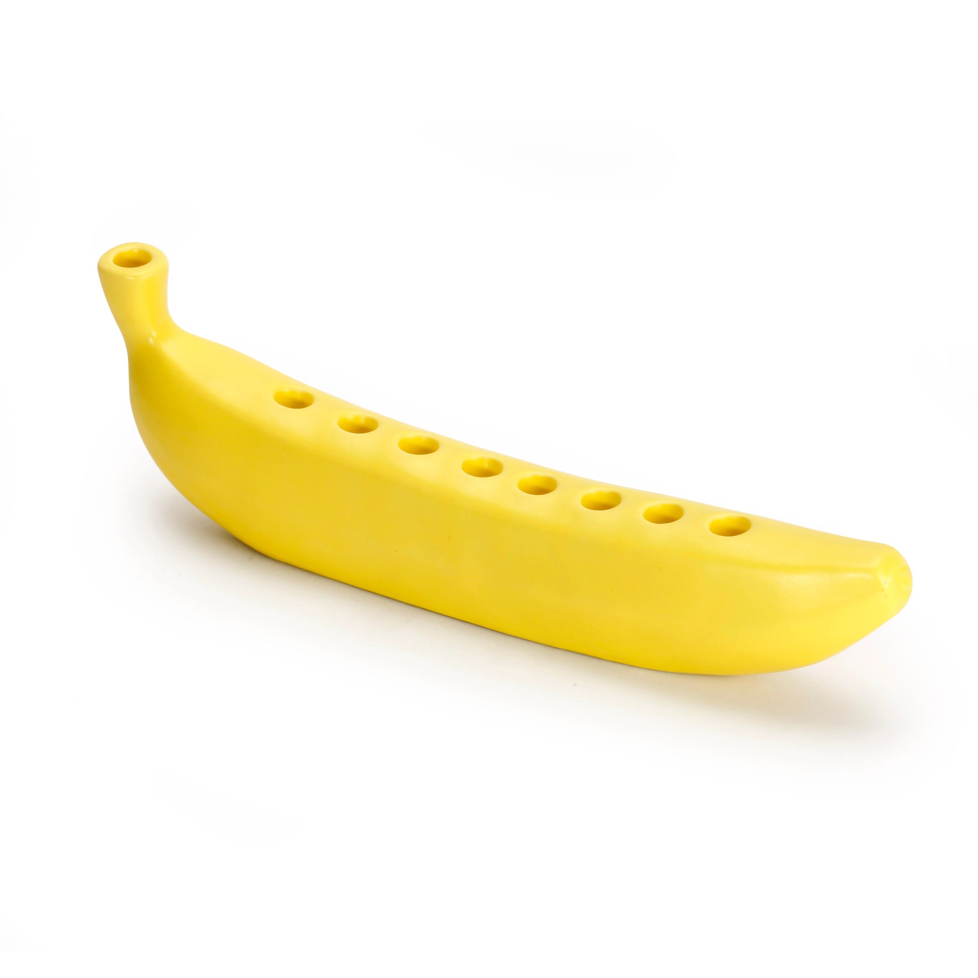 Banana-Shaped Resin Hanukkah Menorah