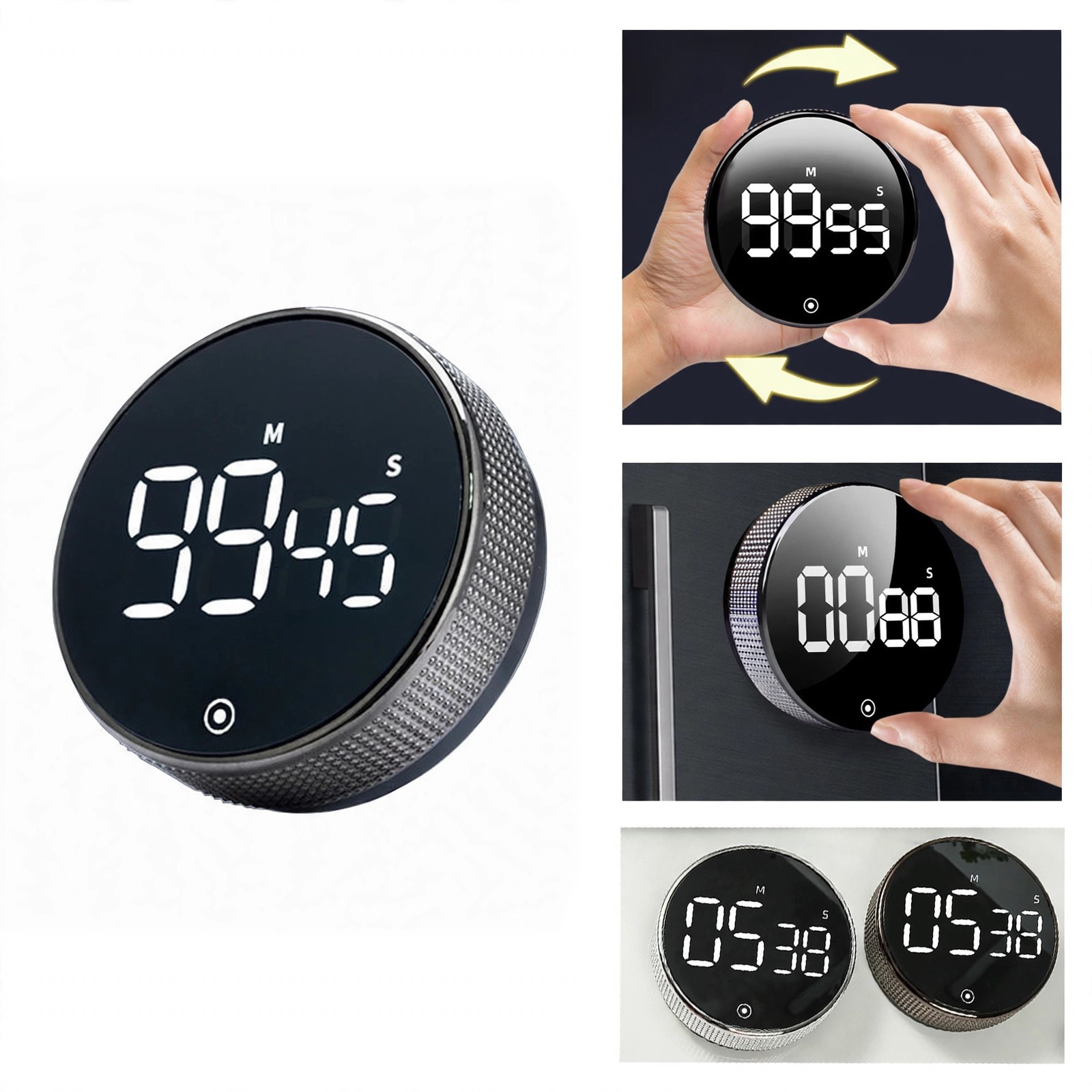 Digital Kitchen Timer With Large LED Display