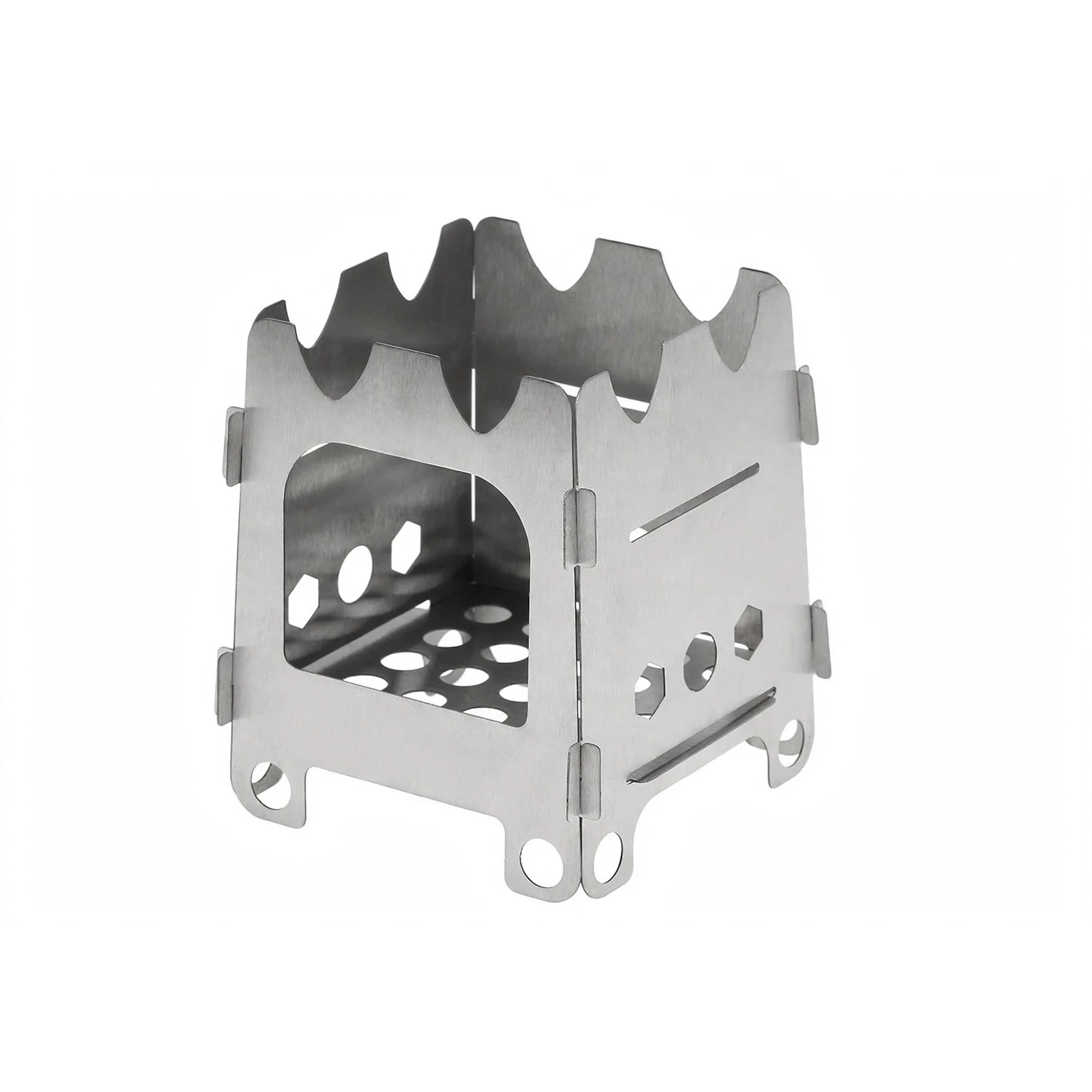Portable Stainless Steel Wood-Burning Camp Stove