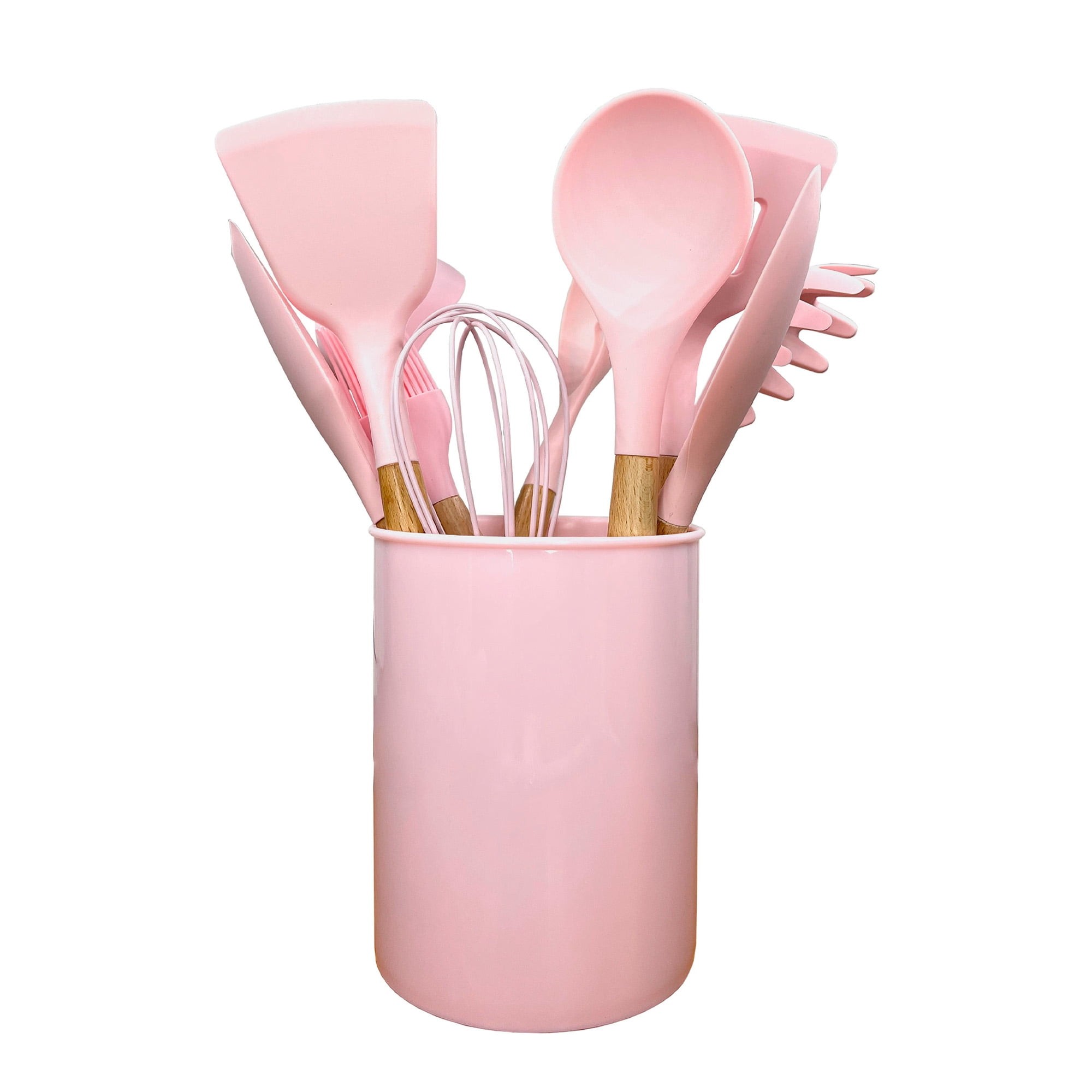 Silicone Cooking Utensil Set With Holder