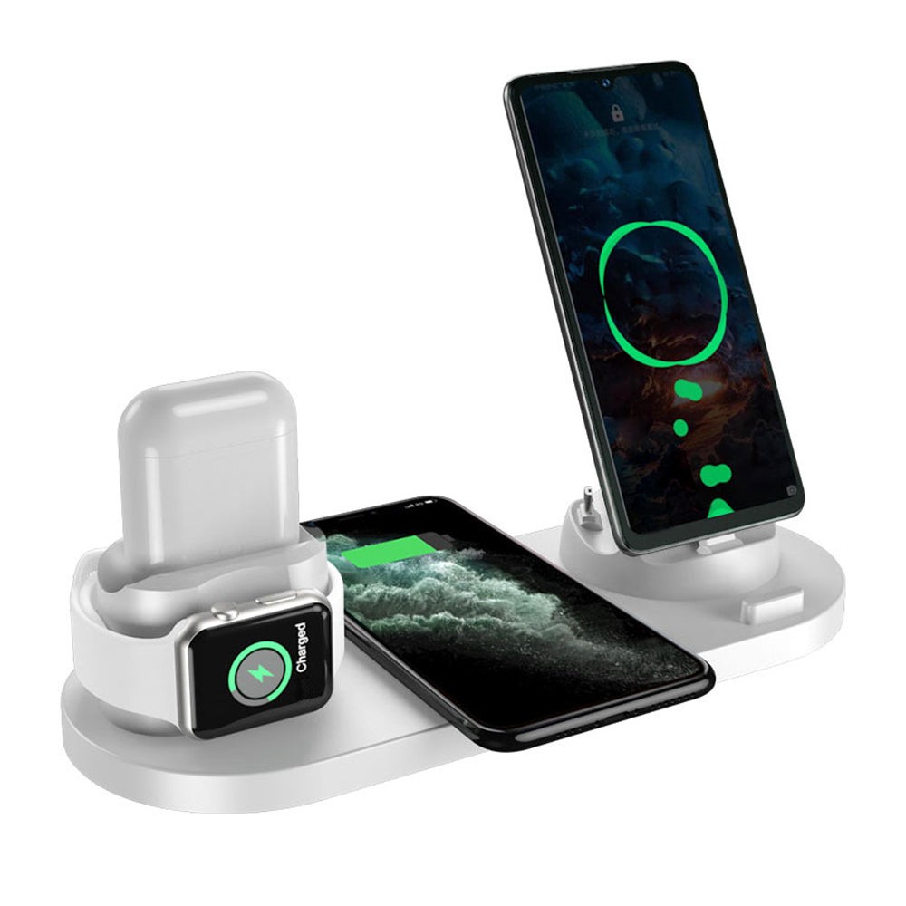15W Foldable 6-in-1 Wireless Charging Station
