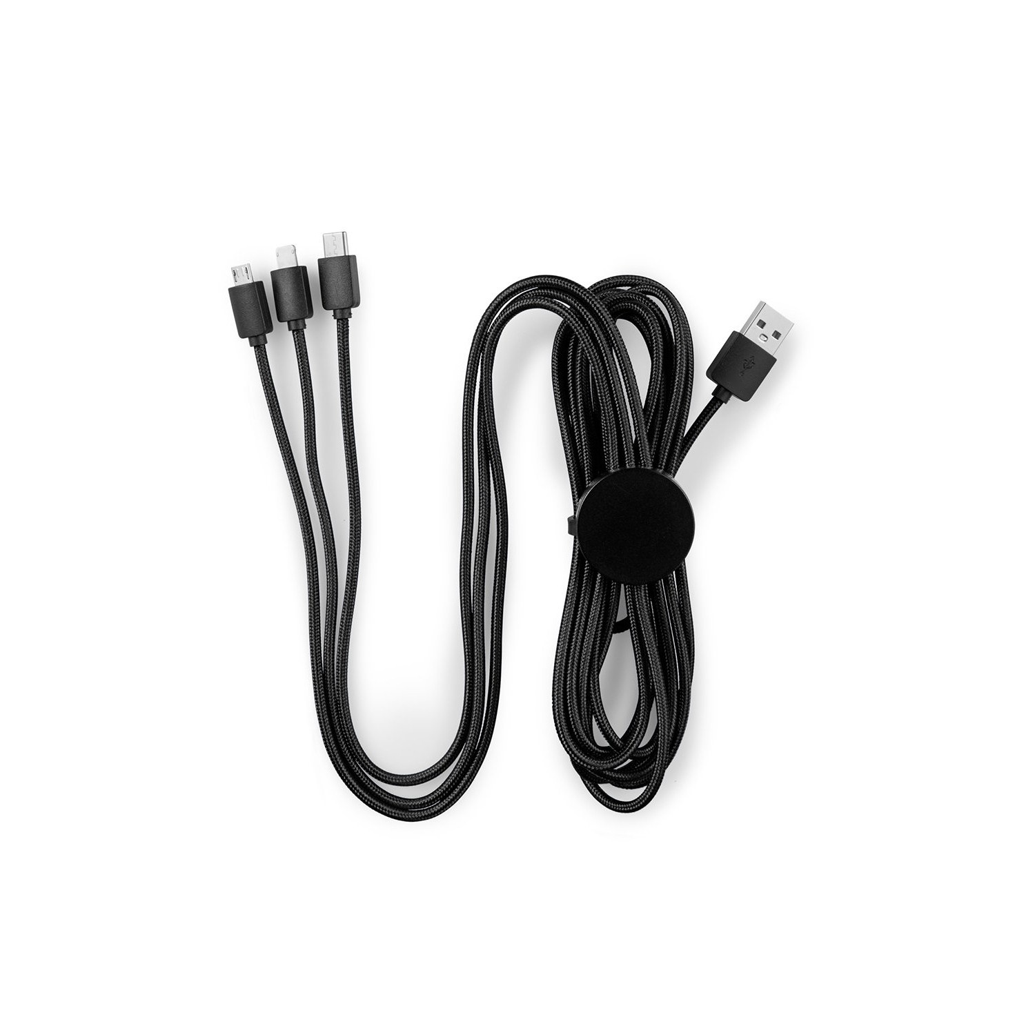 100W 3-in-1 Braided Nylon Charging Cable