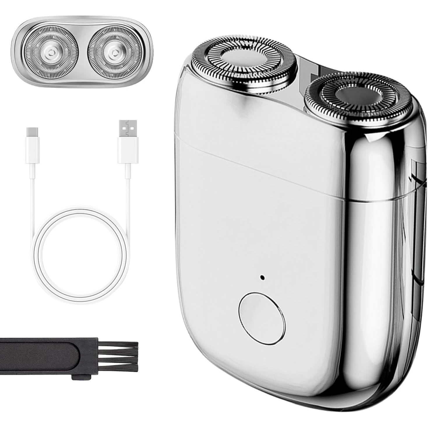 Dual Floating Head Mini Electric Shaver