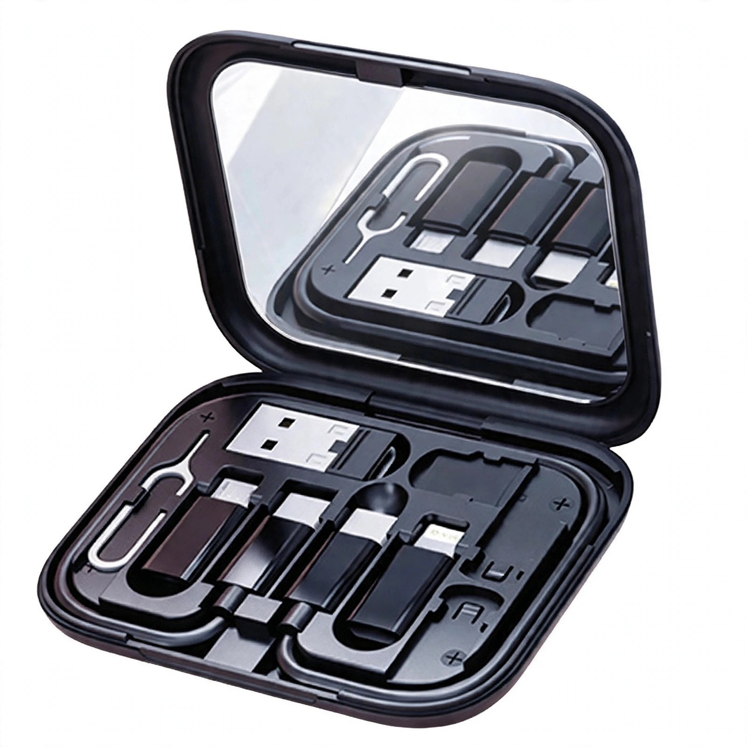 Slim Charging Cable Kit With SIM Pin and Card Slots
