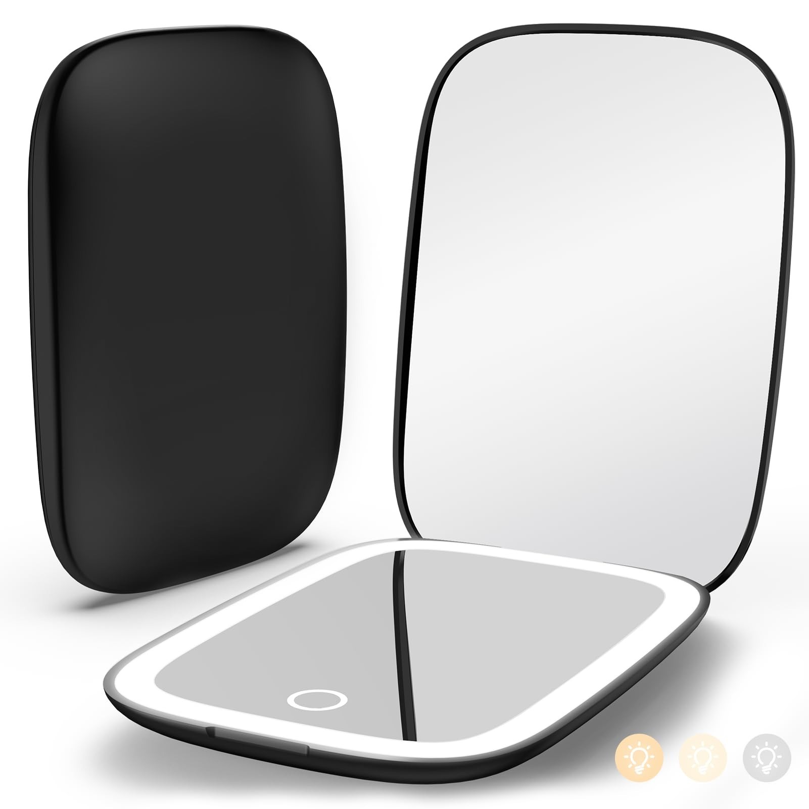 Rechargeable Lighted Travel Makeup Mirror