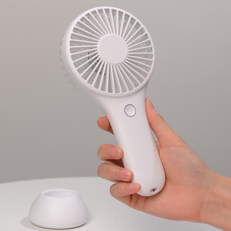 Rechargeable Handheld Fan With Detachable Base