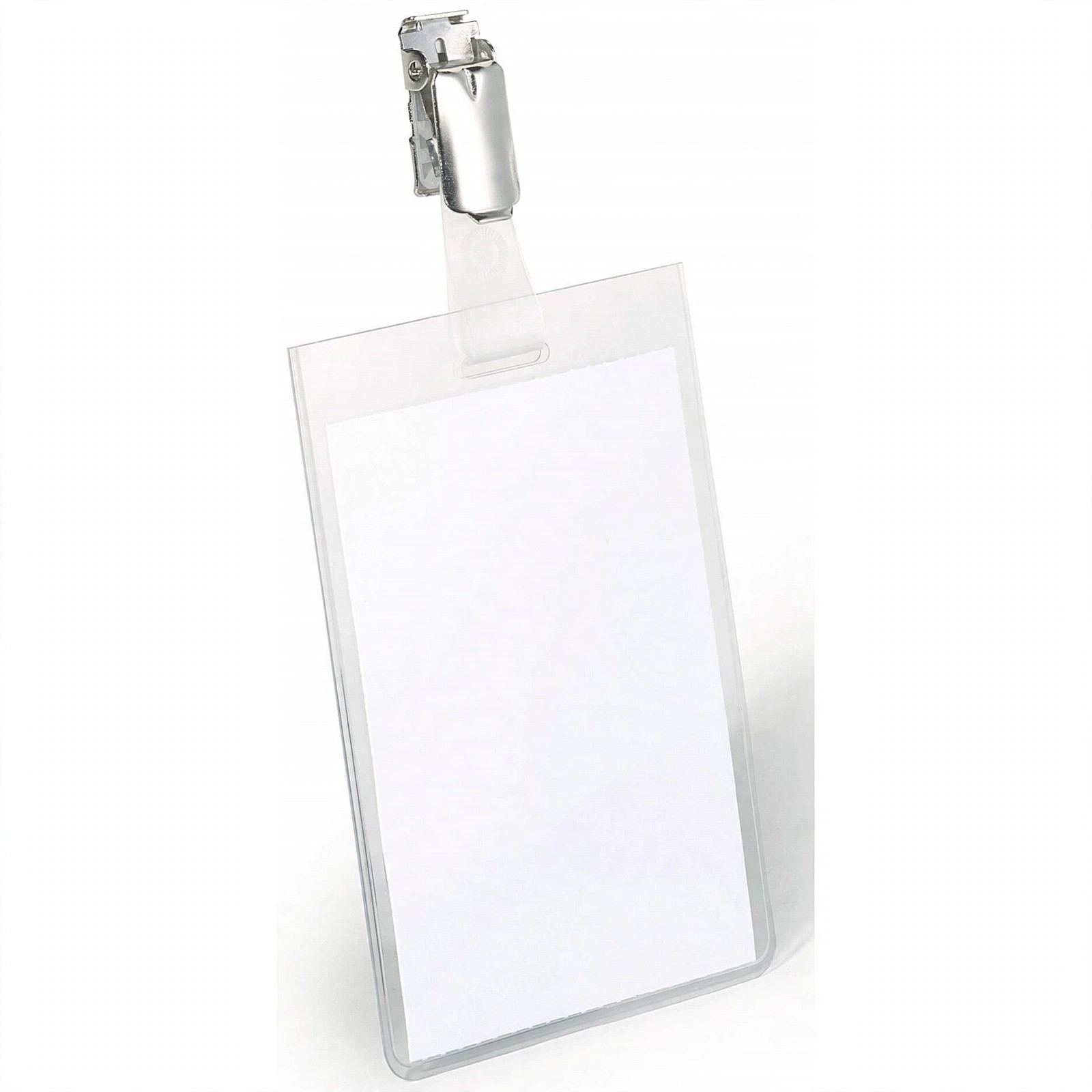 Clear Badge Holder With Clip Straps