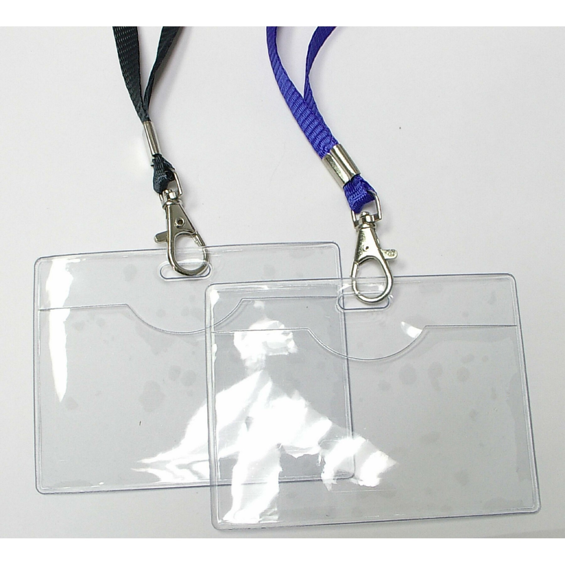 Double-Sided Transparent Plastic Badge Holder