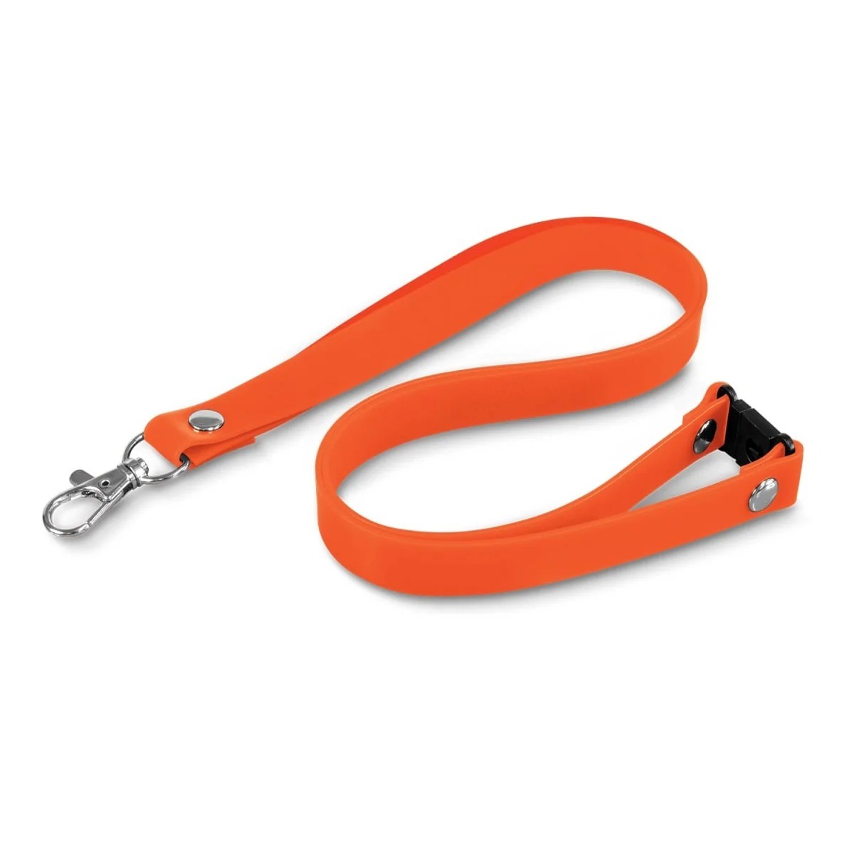 Elastic Silicone Lanyards With Safety Breakaway