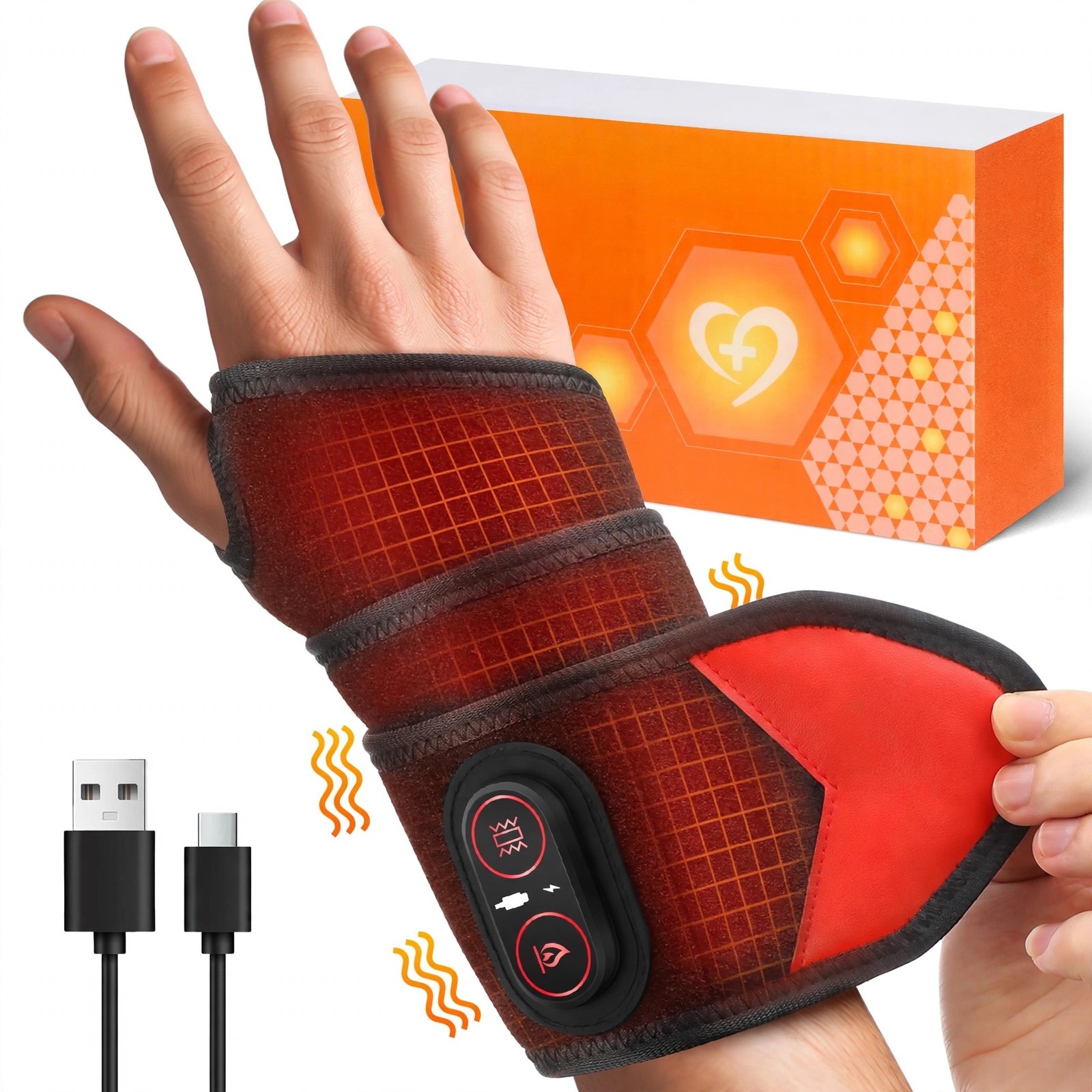 Heated Vibrating Wrist Wrap