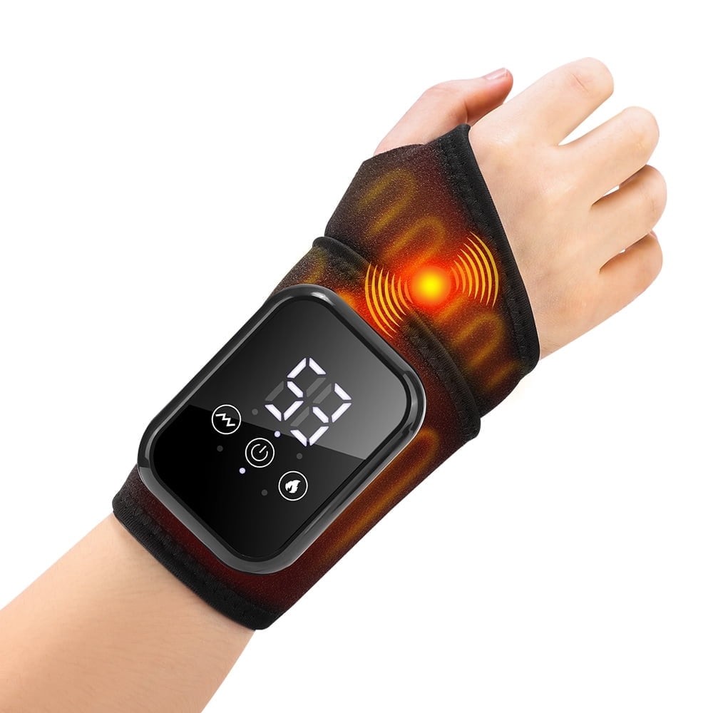 Adjustable Heated Wrist Wrap With Vibration