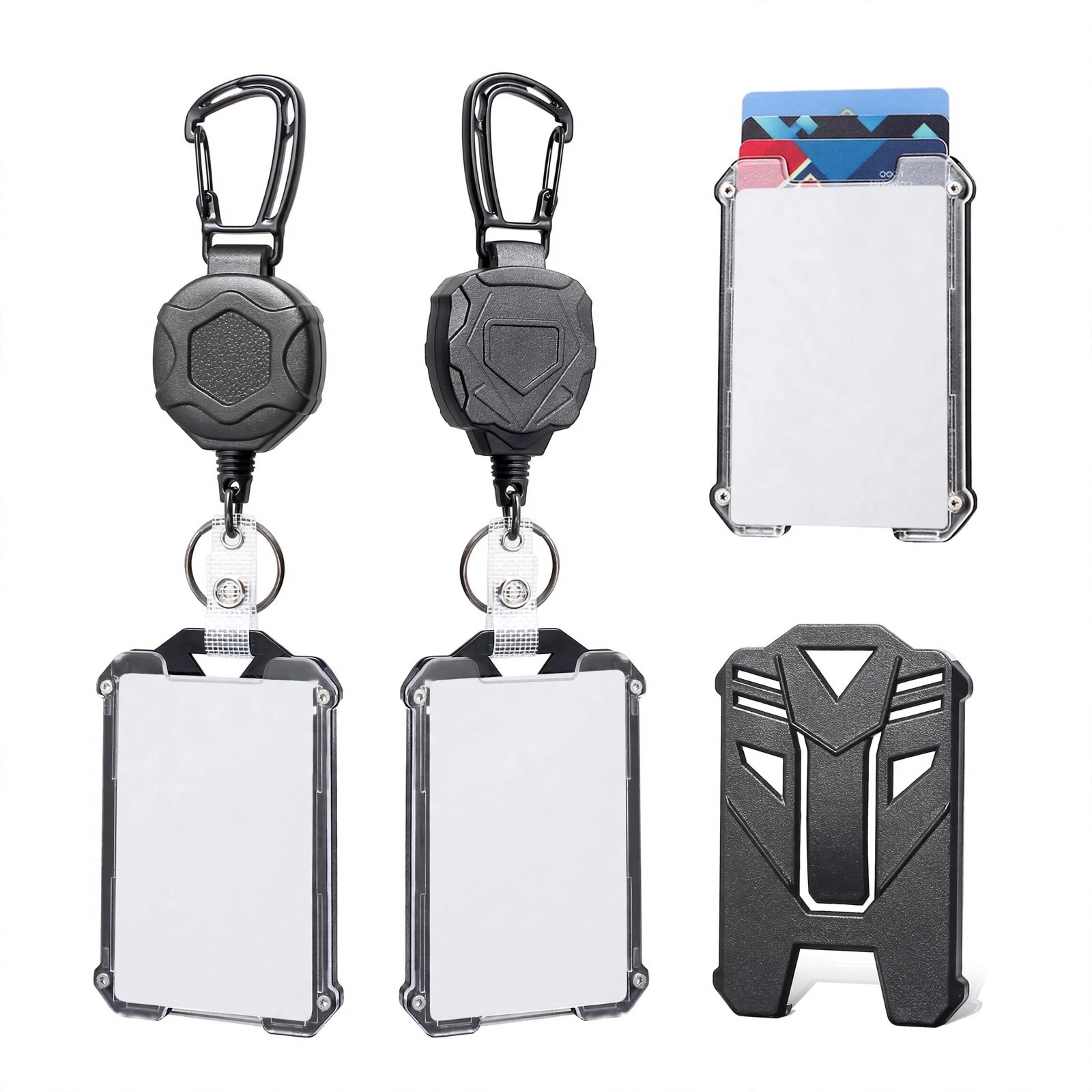 Vertical Retractable ID Badge Holder