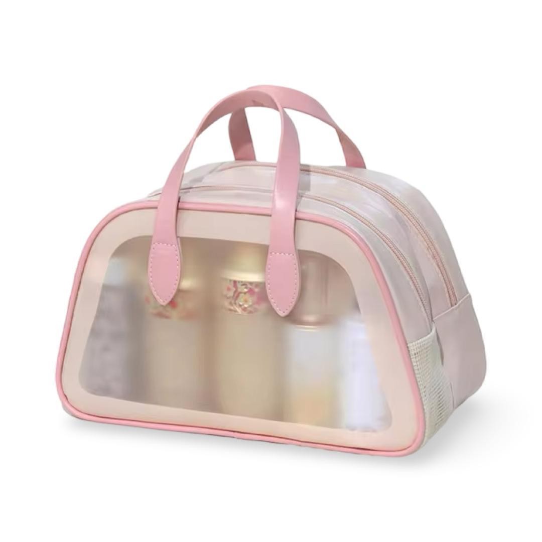 Frosted PVC Makeup Bag With Double Handles