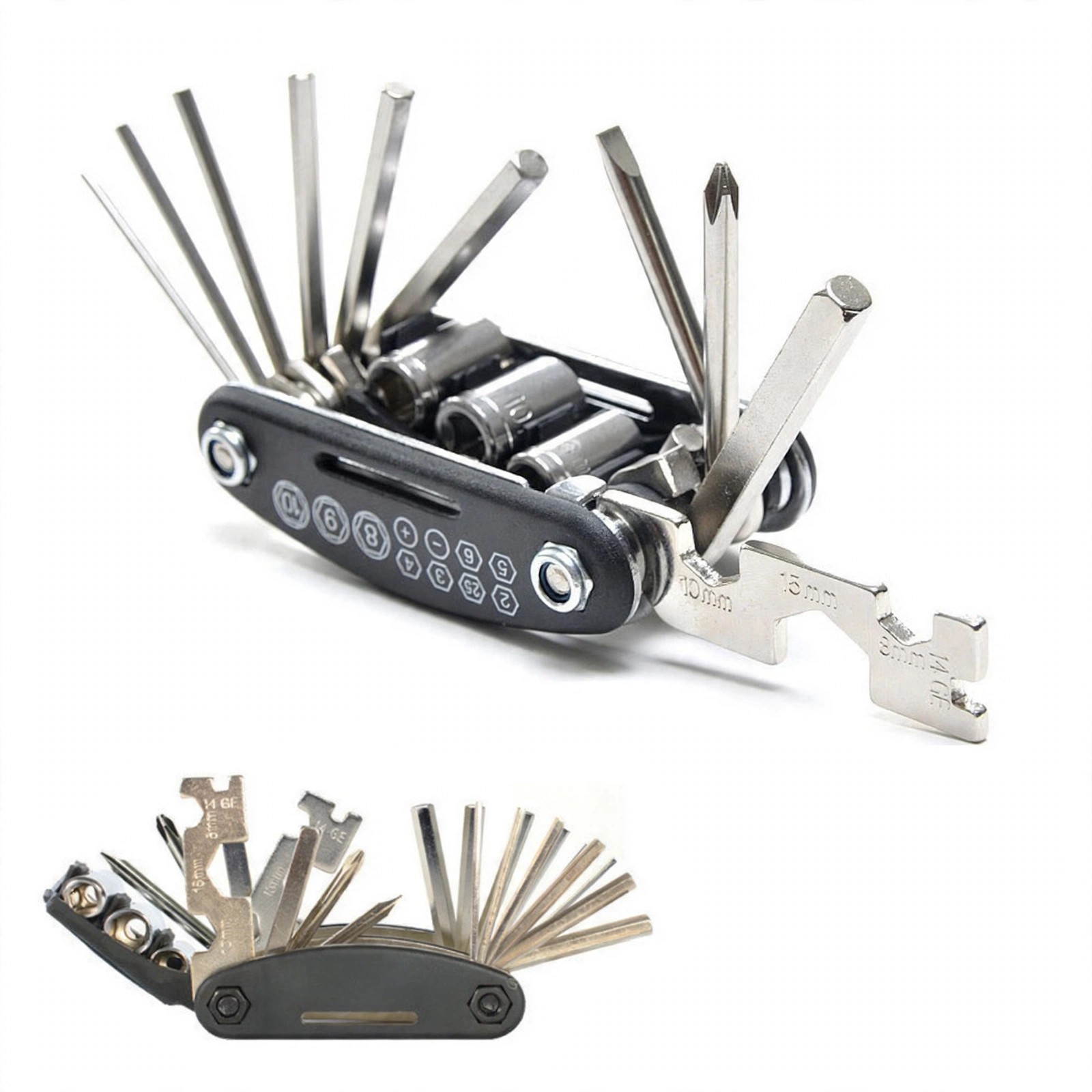 16-in-1 Stainless Steel Bicycle Multi-Tool