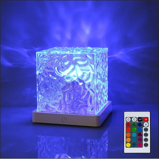 2.5 In. Color-Changing LED Cube Night Light With Remote