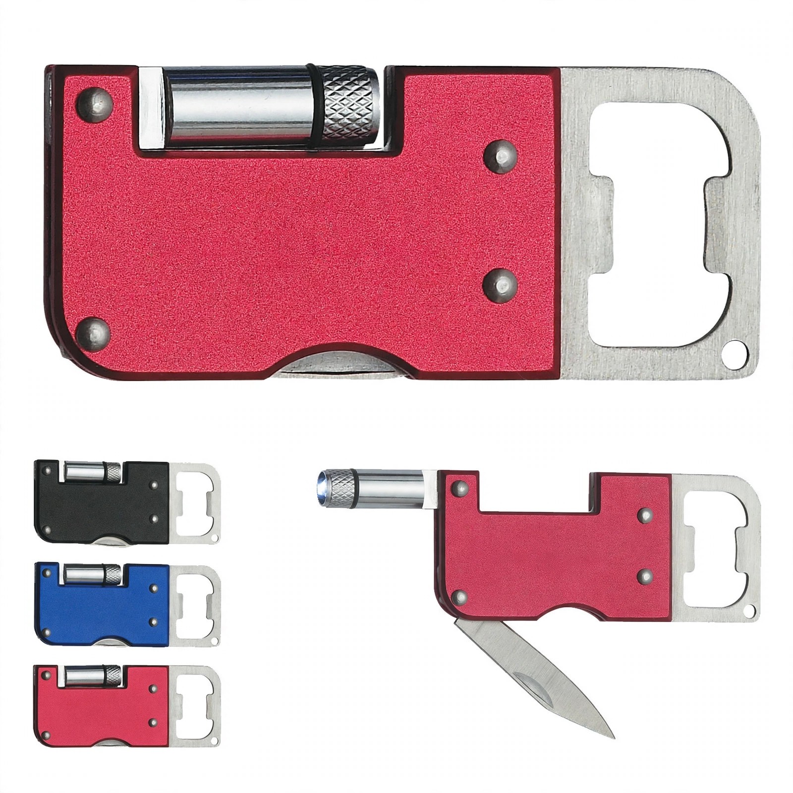 3-in-1 Bottle Opener With Knife and LED Light