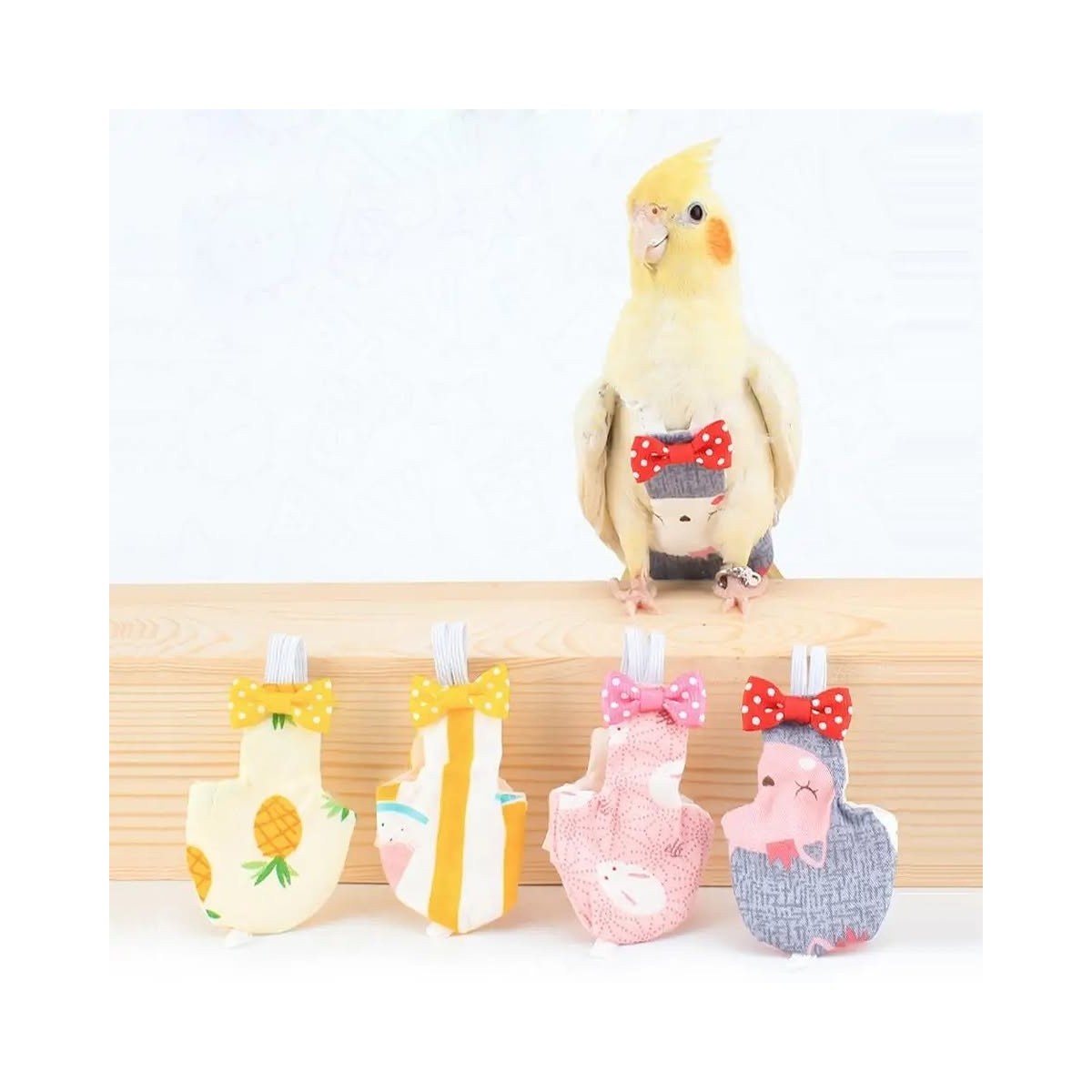 Pet Bird Flight Suit With Diaper Liner