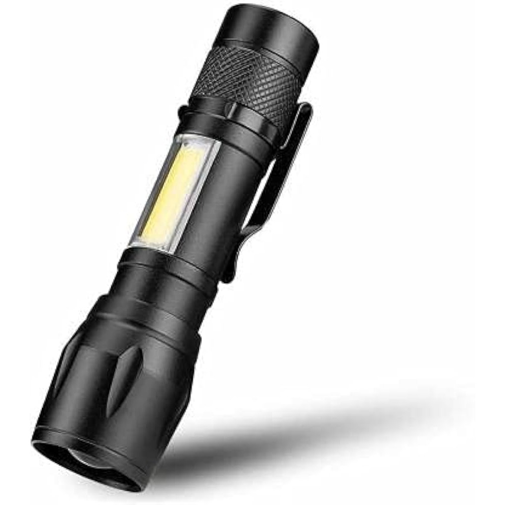 USB Rechargeable COB Mini Flashlight With Zoom