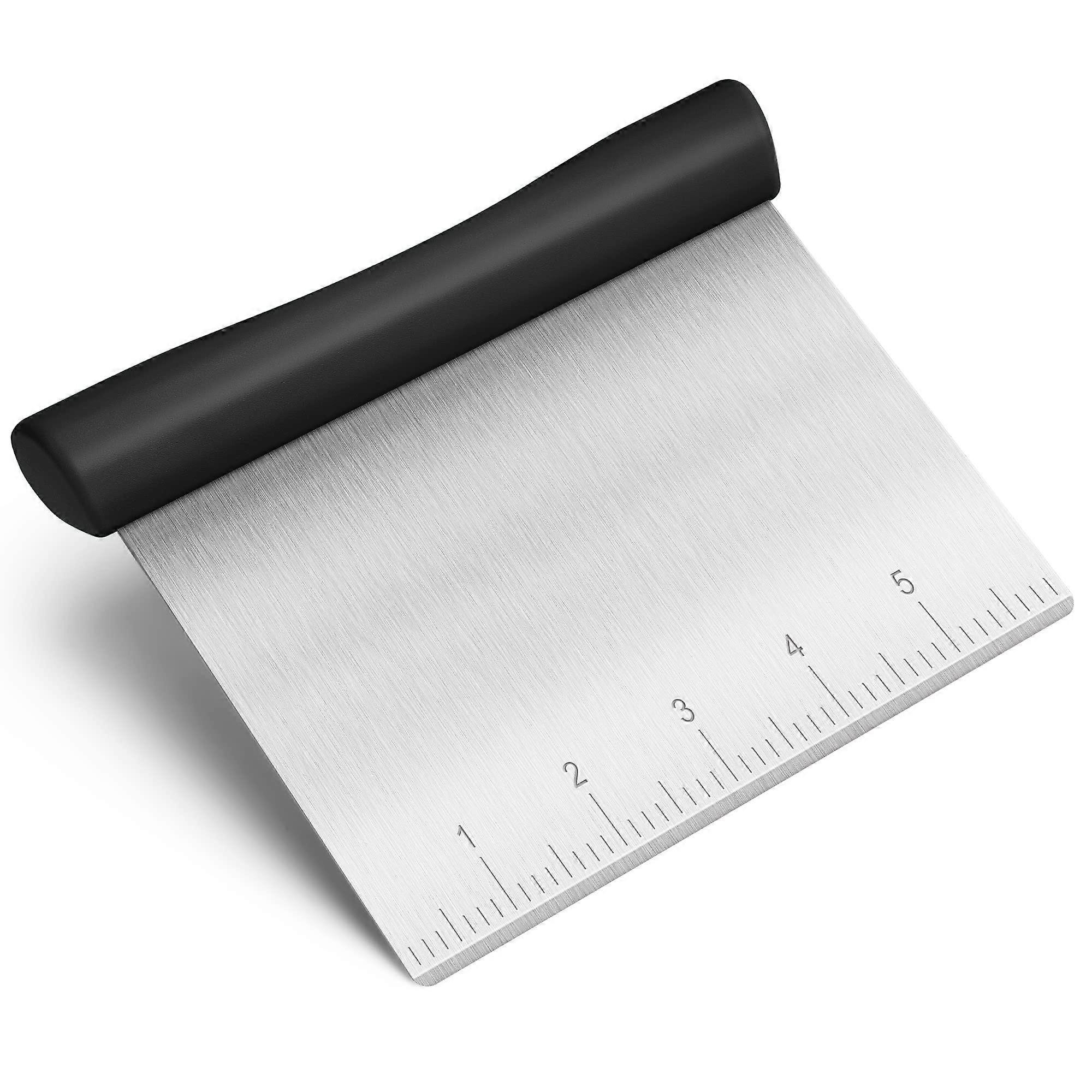Bench Scraper With Double-Sided Measuring Marks