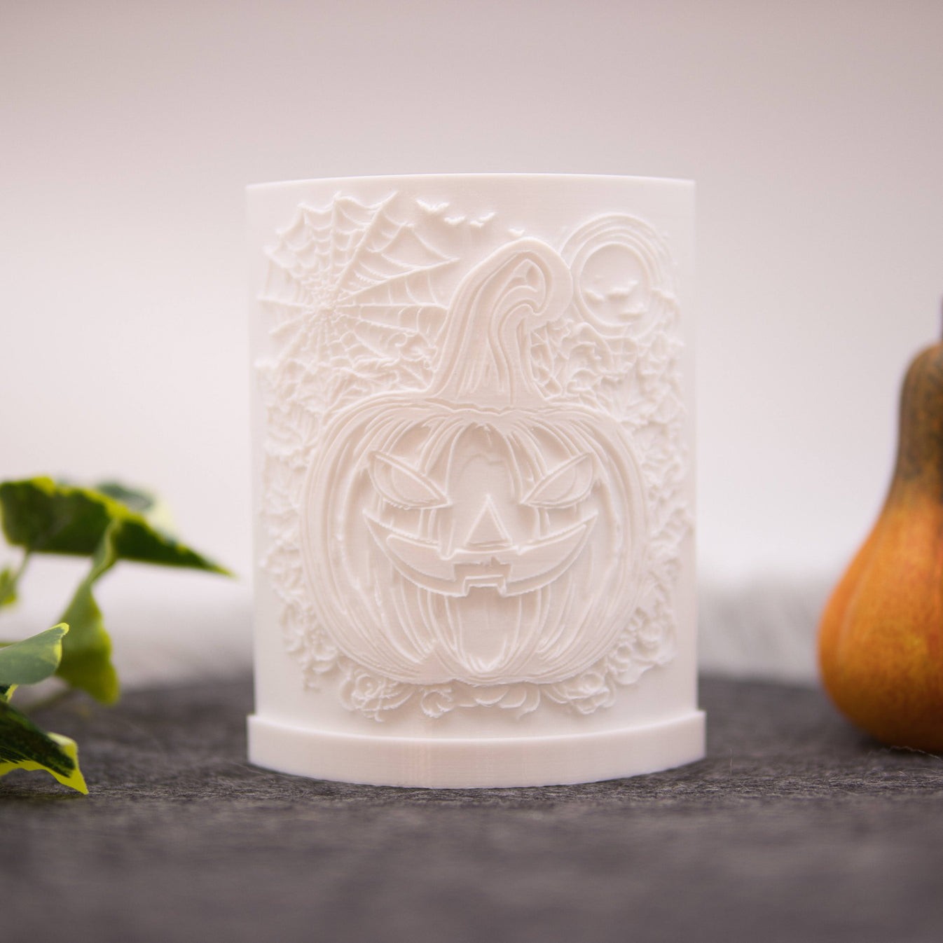 Mini Halloween Pumpkin Relief Lantern