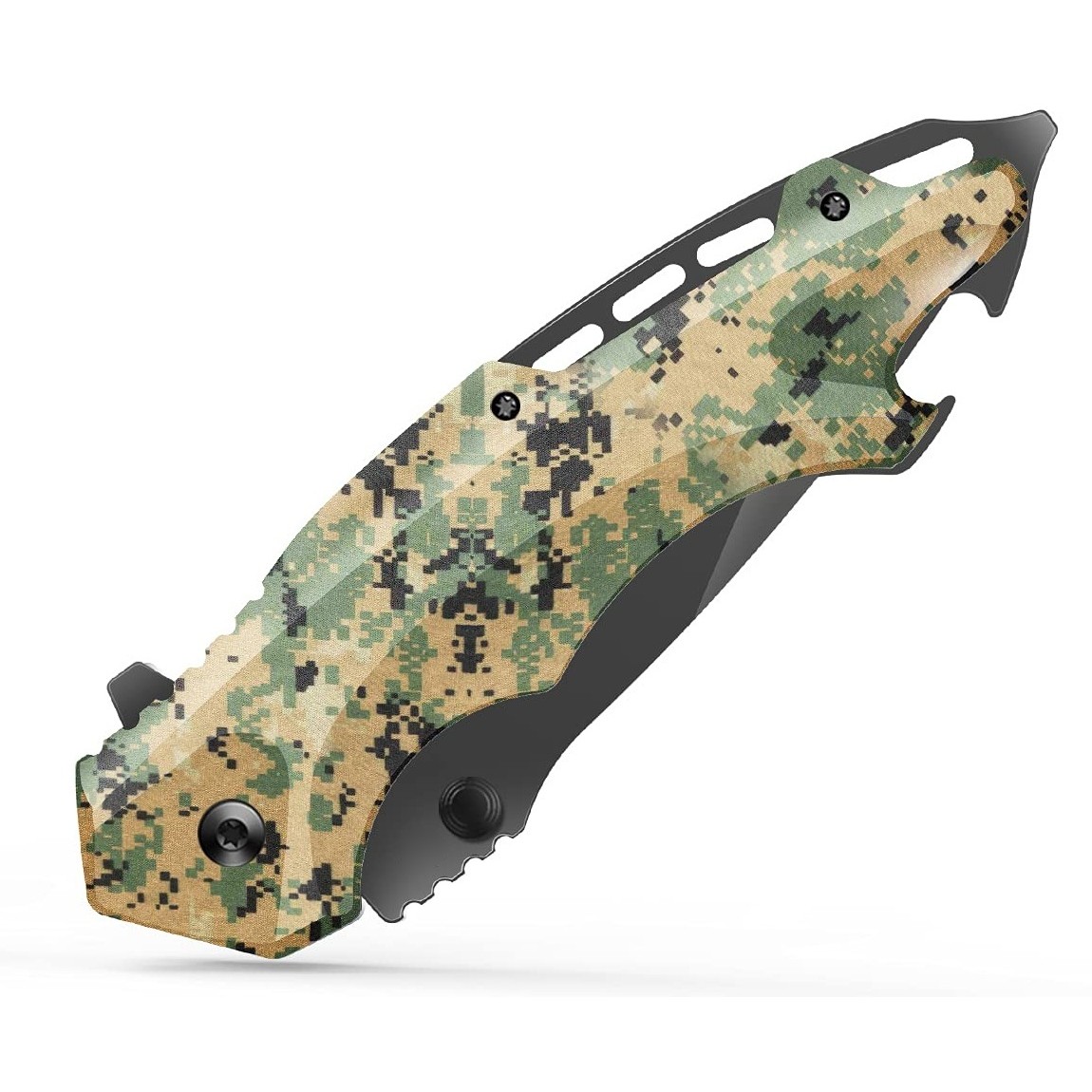 Assisted-Opening Folding Hunting Knife With Pocket Clip