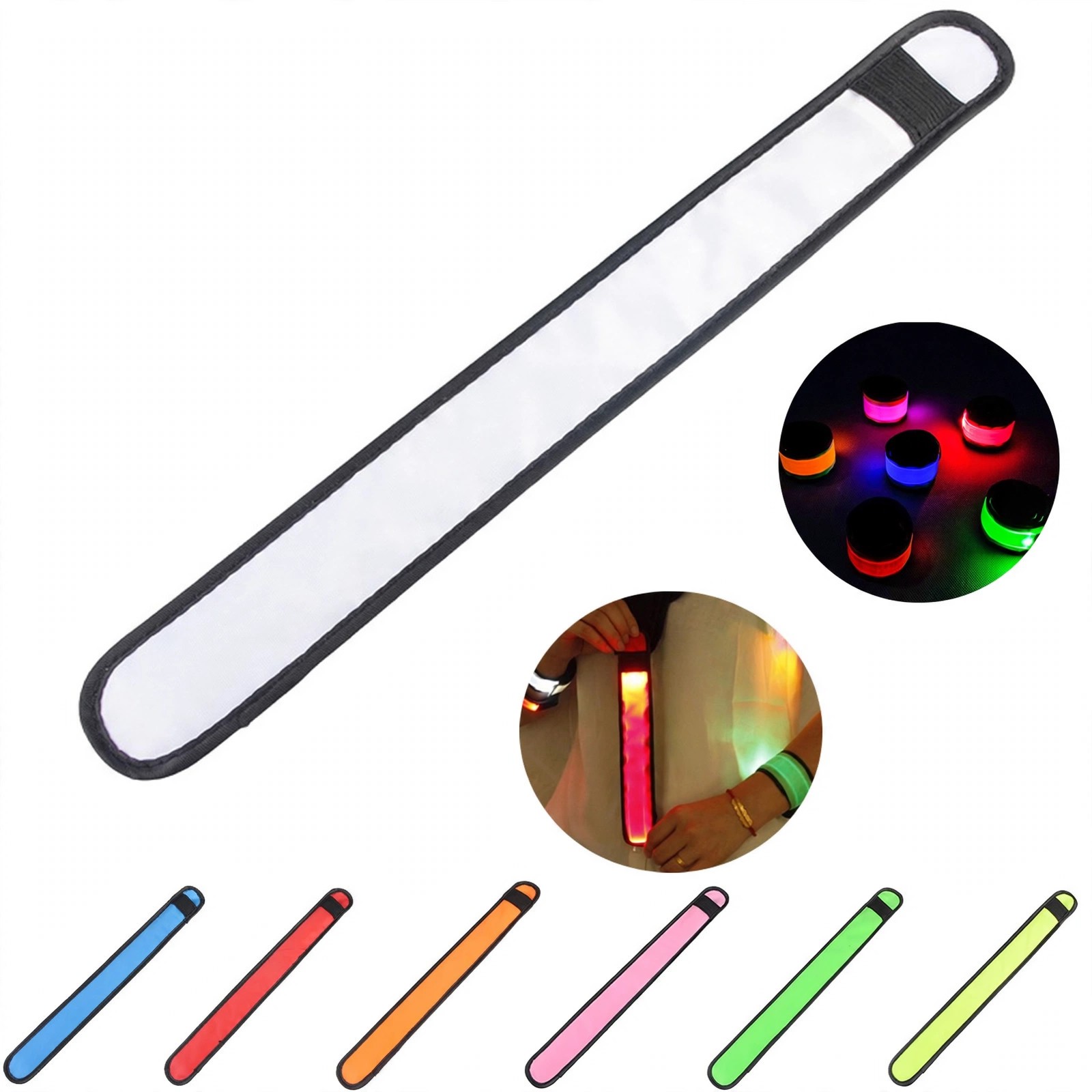 Adjustable Flashing LED Safety Wristband
