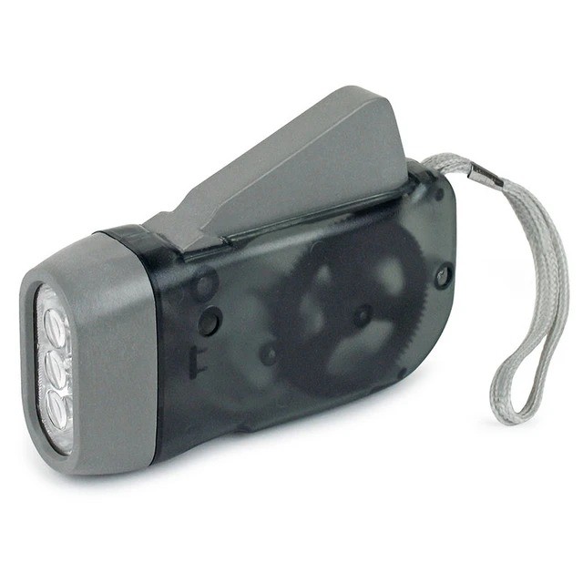 Hand-Squeeze Dynamo LED Flashlight