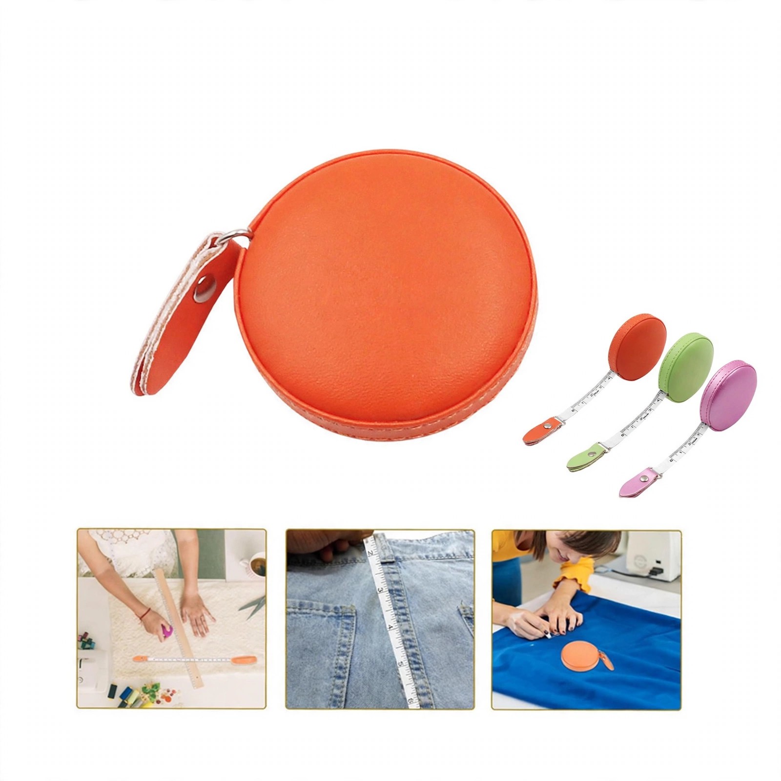 Round Retractable Sewing Measuring Tape