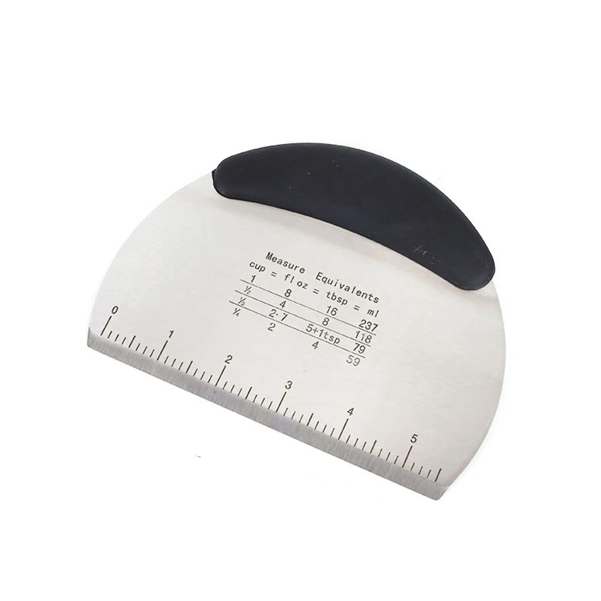 Semicircular Dough Scraper With Measuring Marks