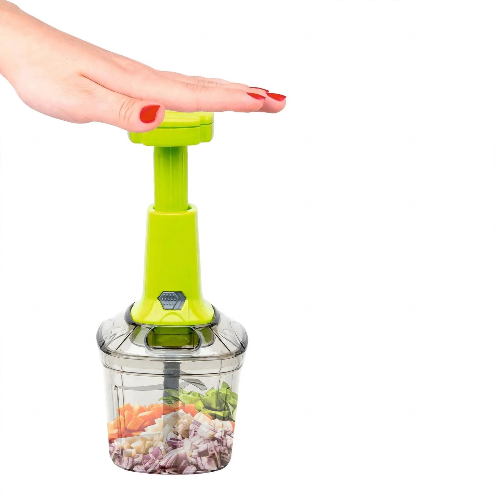 Vegetable Chopper With Stainless Steel Blades