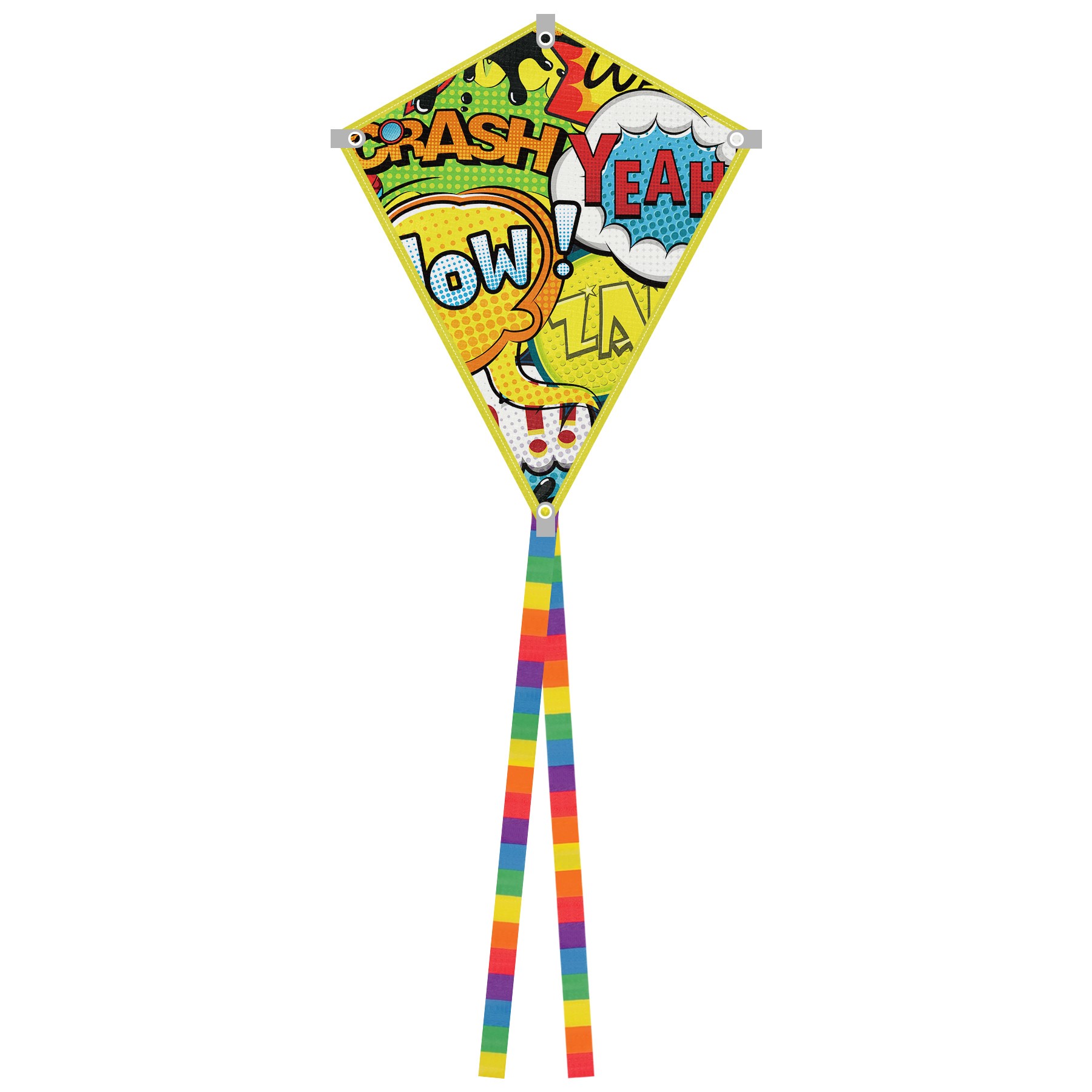 Polyester Diamond Kite With Cartoon Print