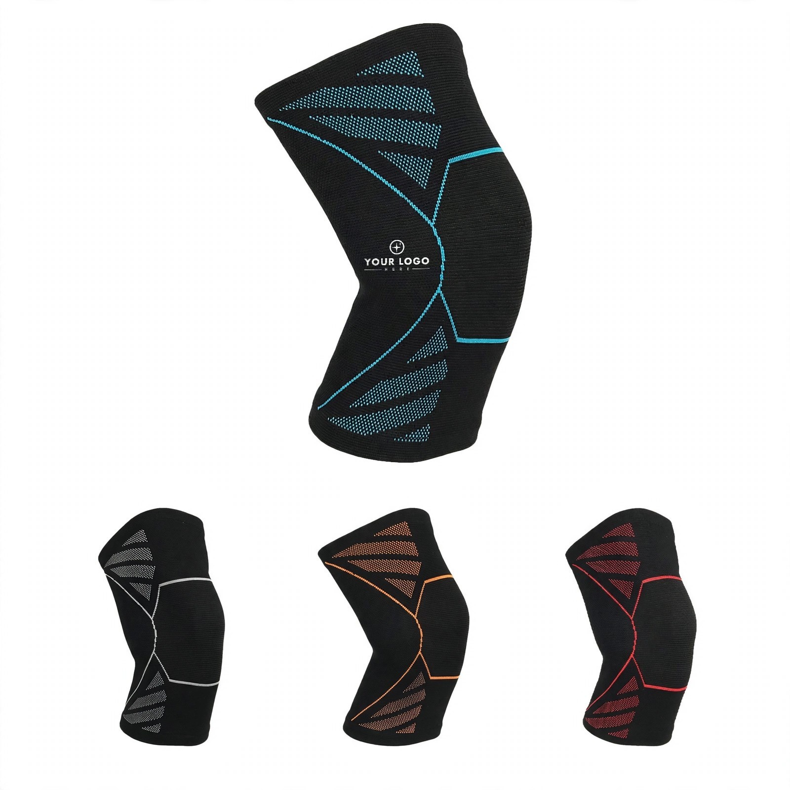 Knit Sports Compression Knee Sleeves