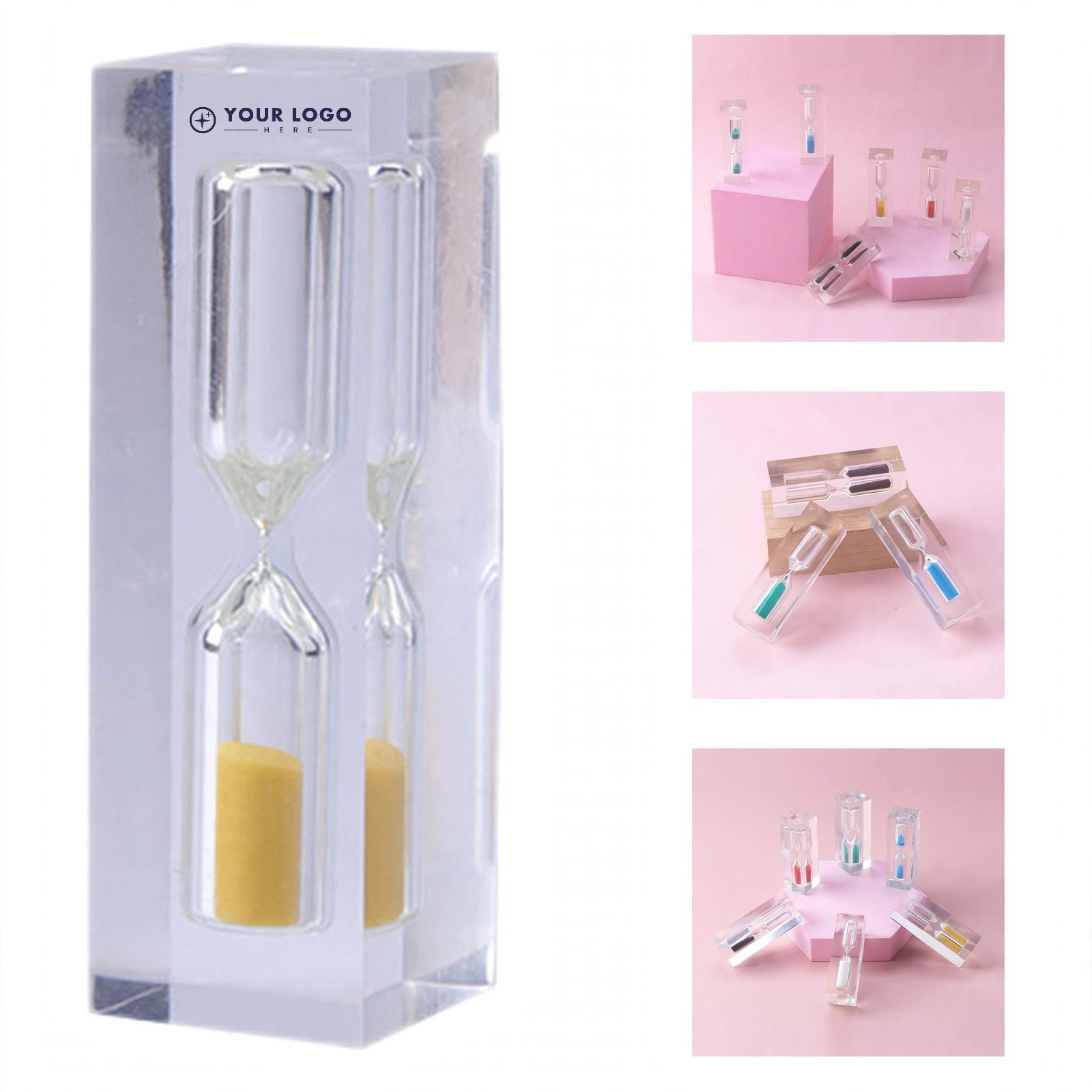2-Minute Hourglass Sand Timer With Acrylic Shell