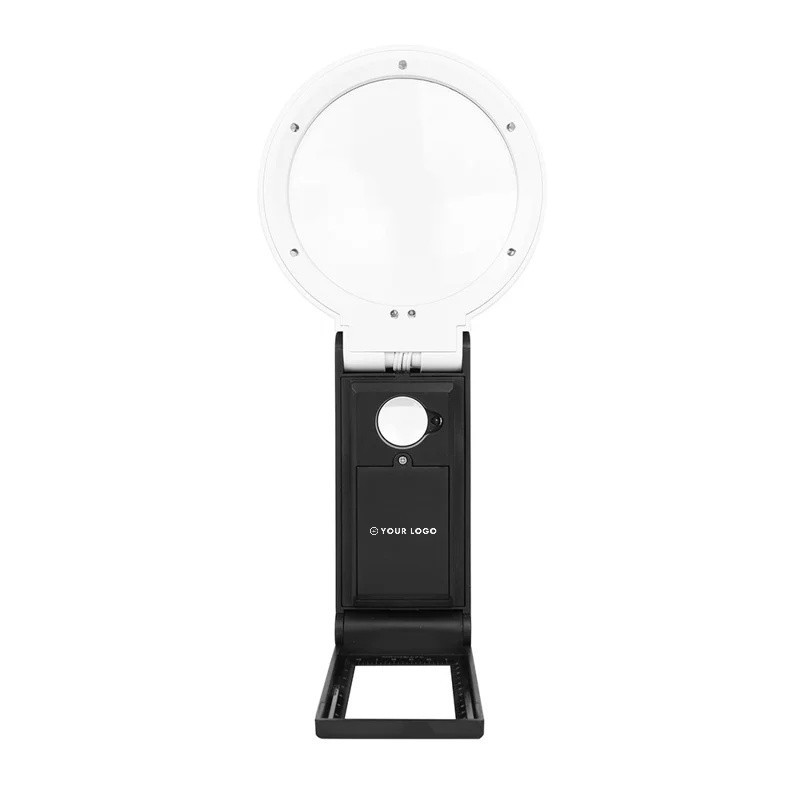 5X/25X Foldable Magnifying Glass With UV Light and Stand